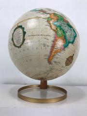 Danish Modern White Replogle World Globe