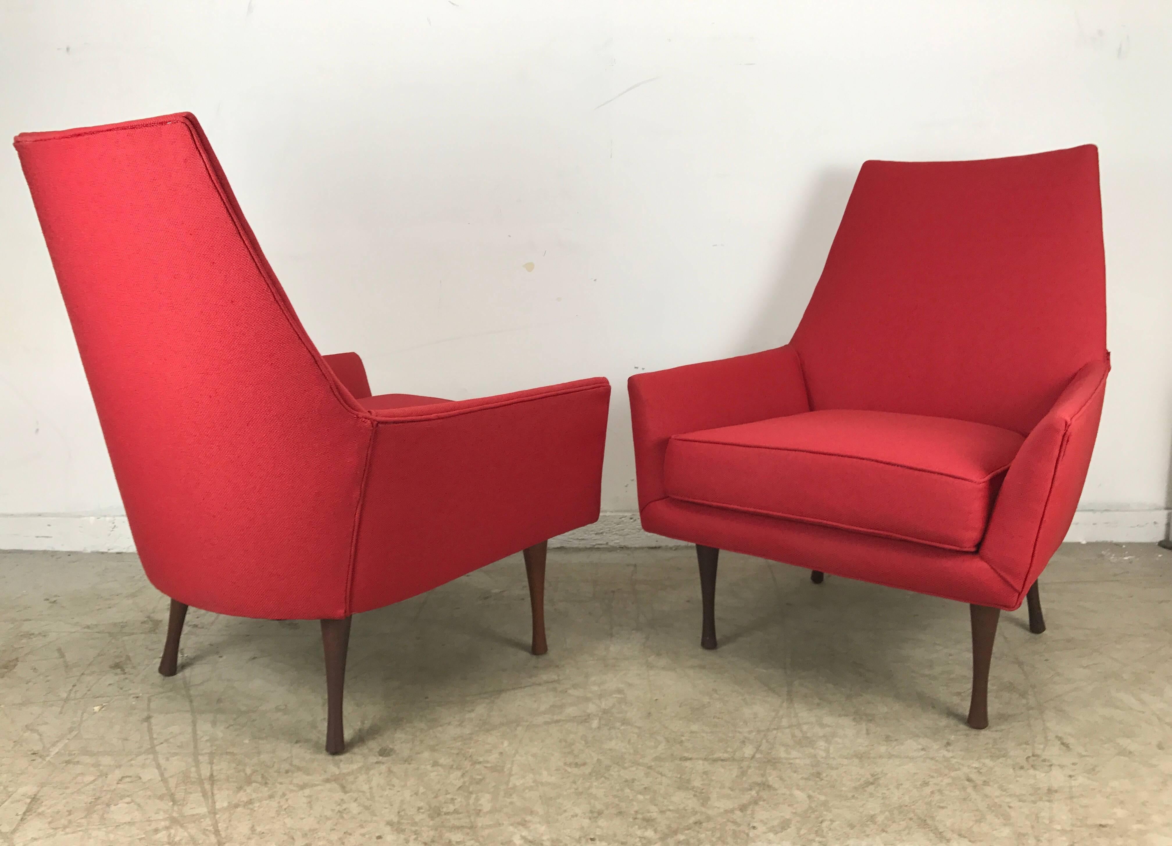 Mid-Century Modern Paul McCobb Lounge Chairs for Widdicomb, Symmetric Group