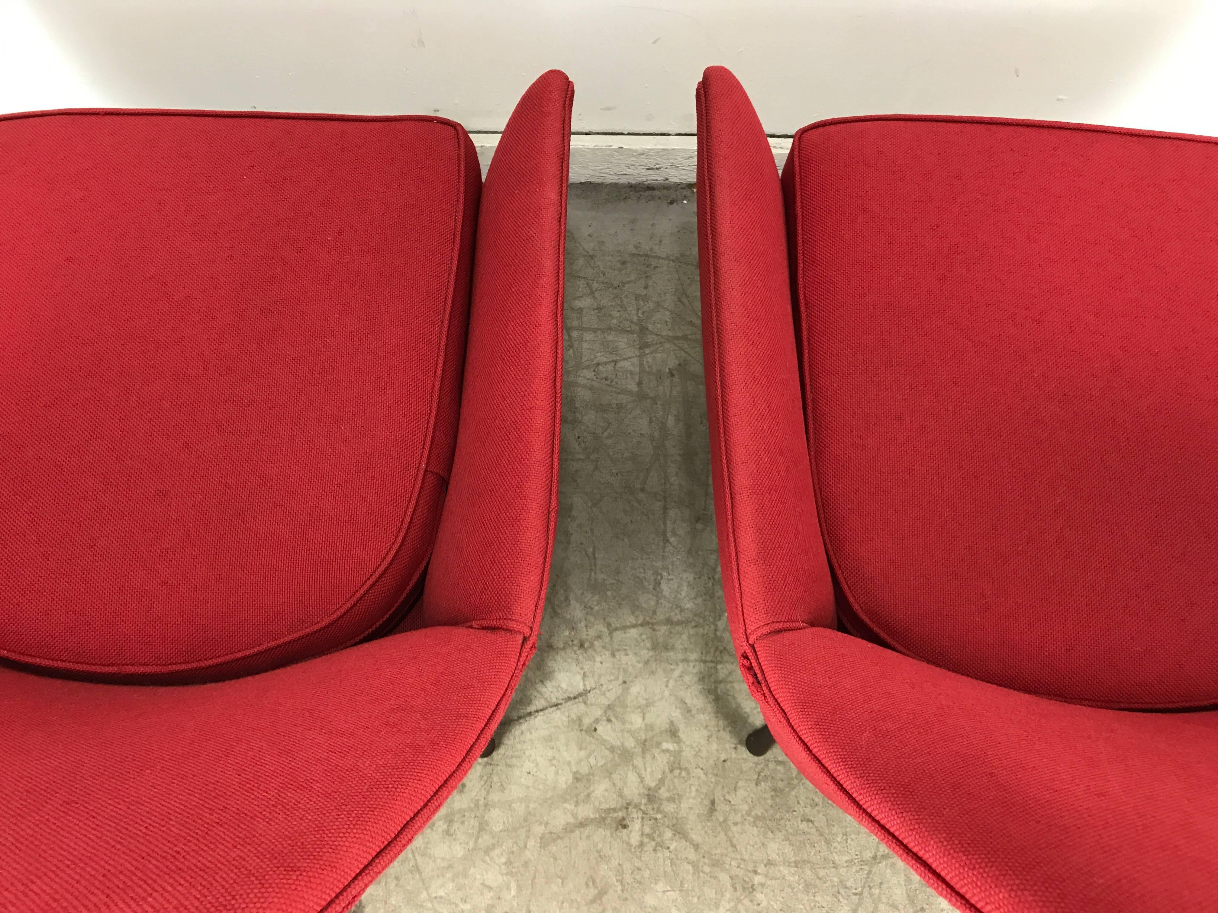 Paul McCobb Lounge Chairs for Widdicomb, Symmetric Group In Excellent Condition In Buffalo, NY