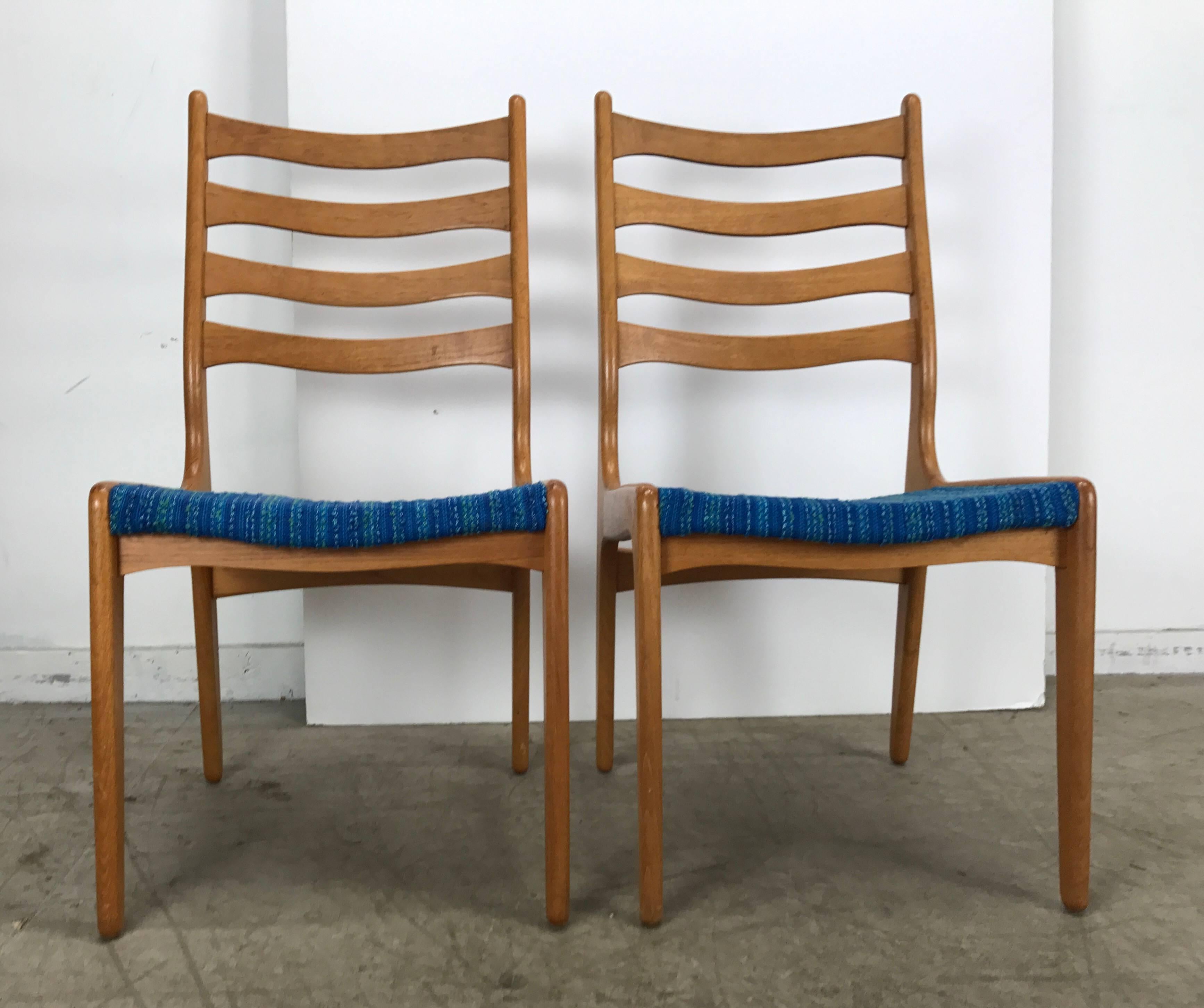 Joinery Set of Eight Sculptural Dining Chairs by Poul Volther, Frem Rojle, Denmark