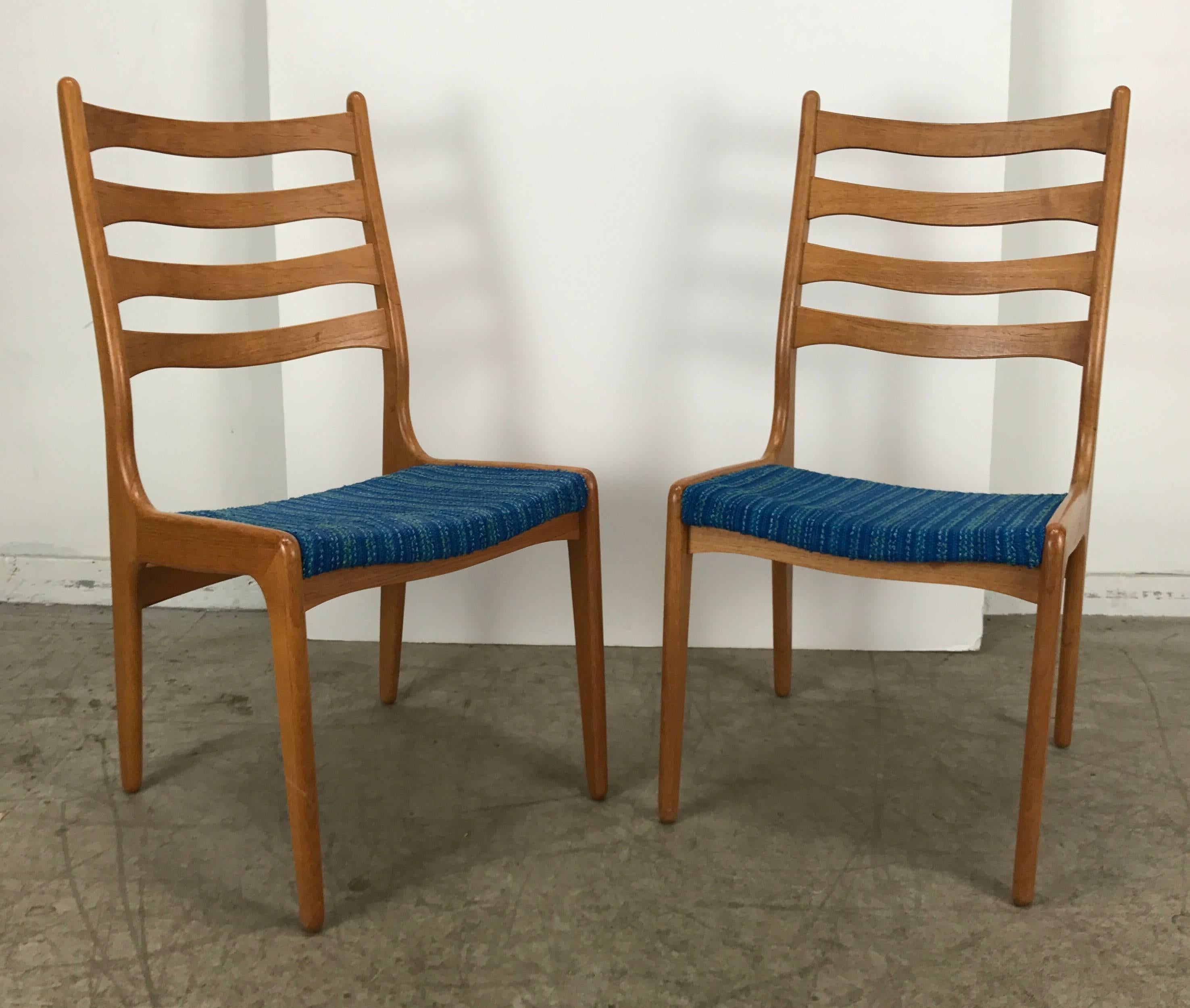 20th Century Set of Eight Sculptural Dining Chairs by Poul Volther, Frem Rojle, Denmark