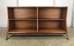 Mid-Century Modern Architectural Walnut Bookcase by Kipp Stewart / Drexel