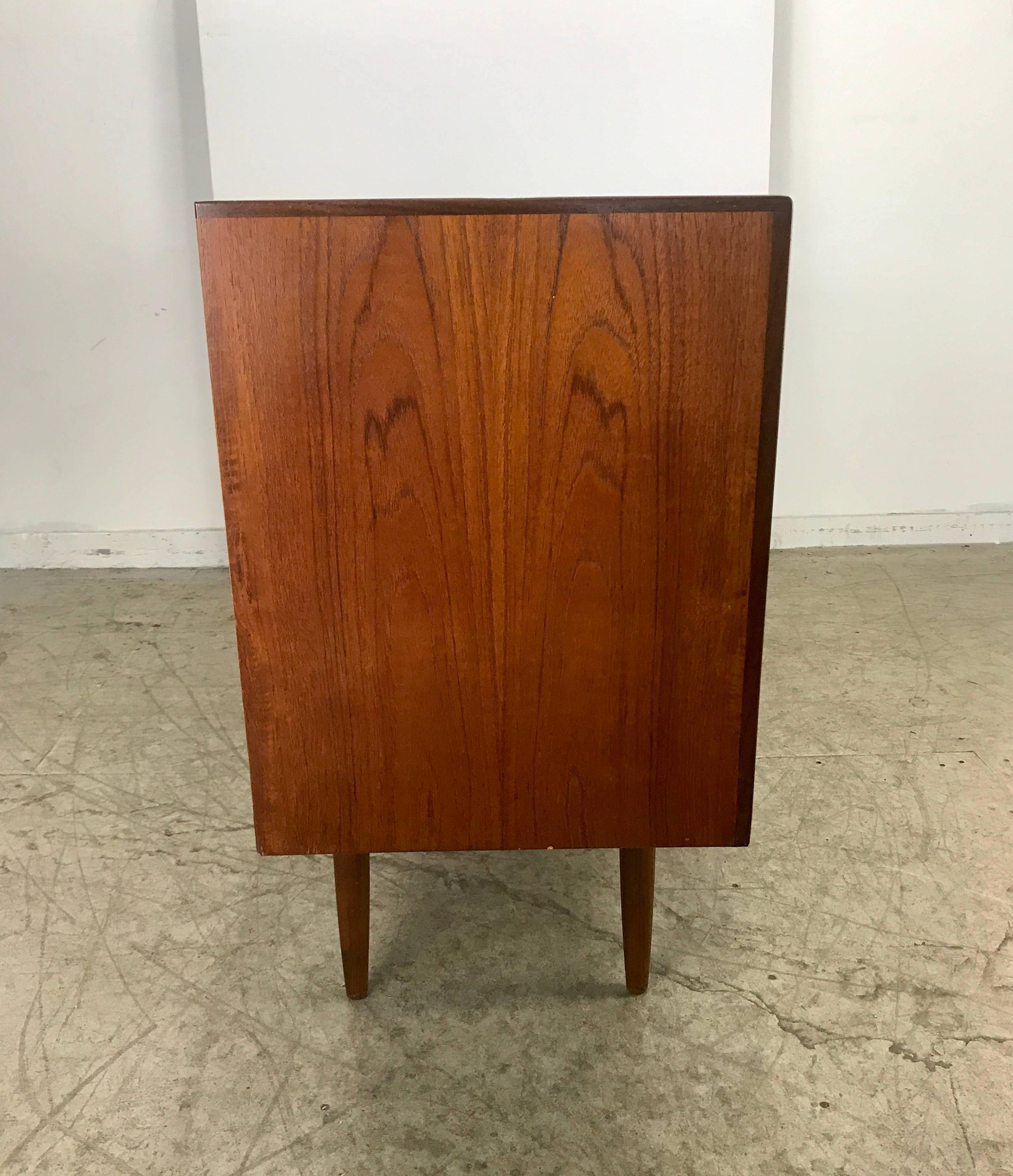 Classic Danish Modern Credenza/Sideboard, Figured Walnut, Arne Vodder In Good Condition In Buffalo, NY