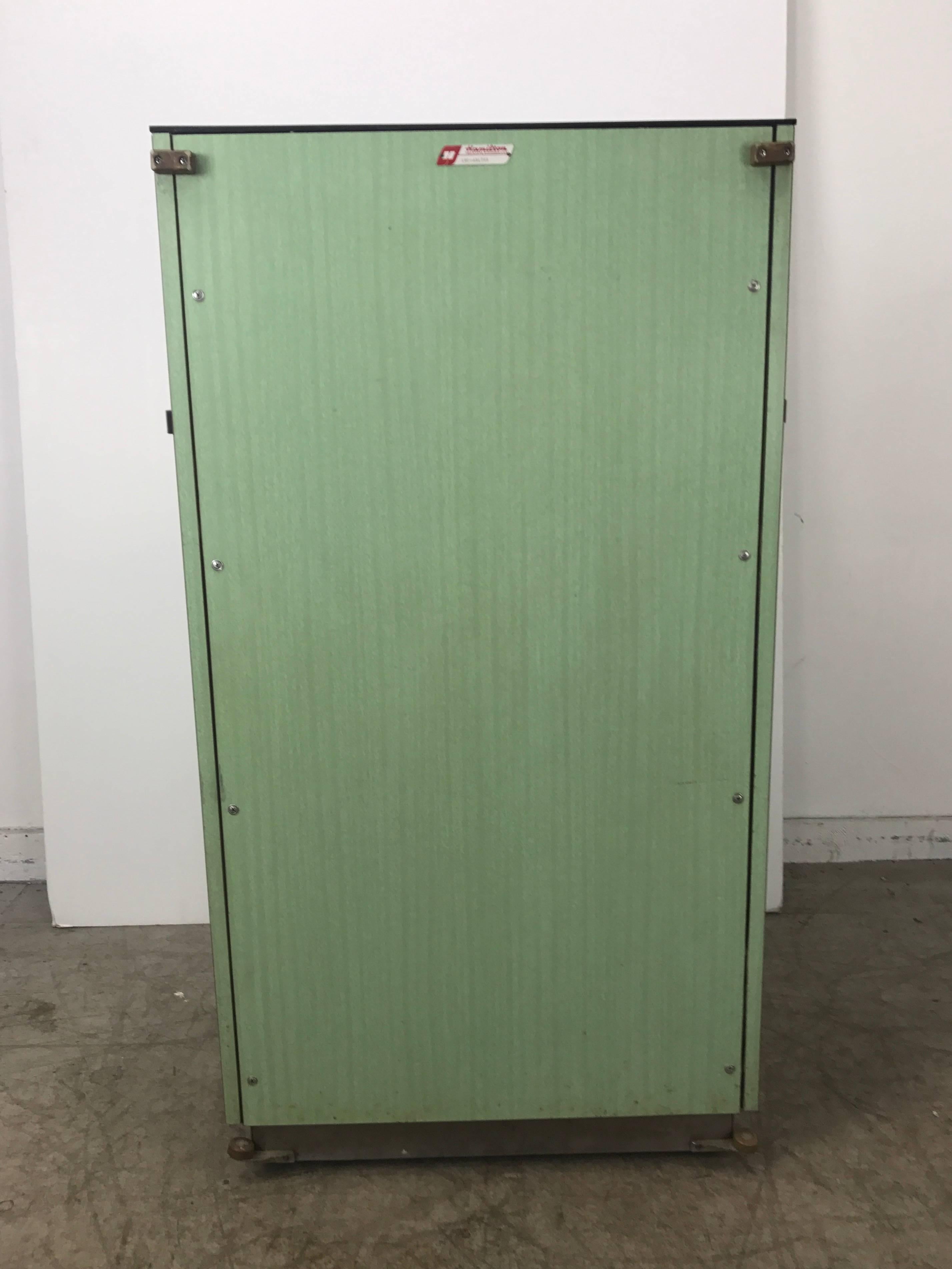 Art Deco Multi Drawer Dental Cabinet Industrial Metal Manufactured by Hamilton In Excellent Condition In Buffalo, NY