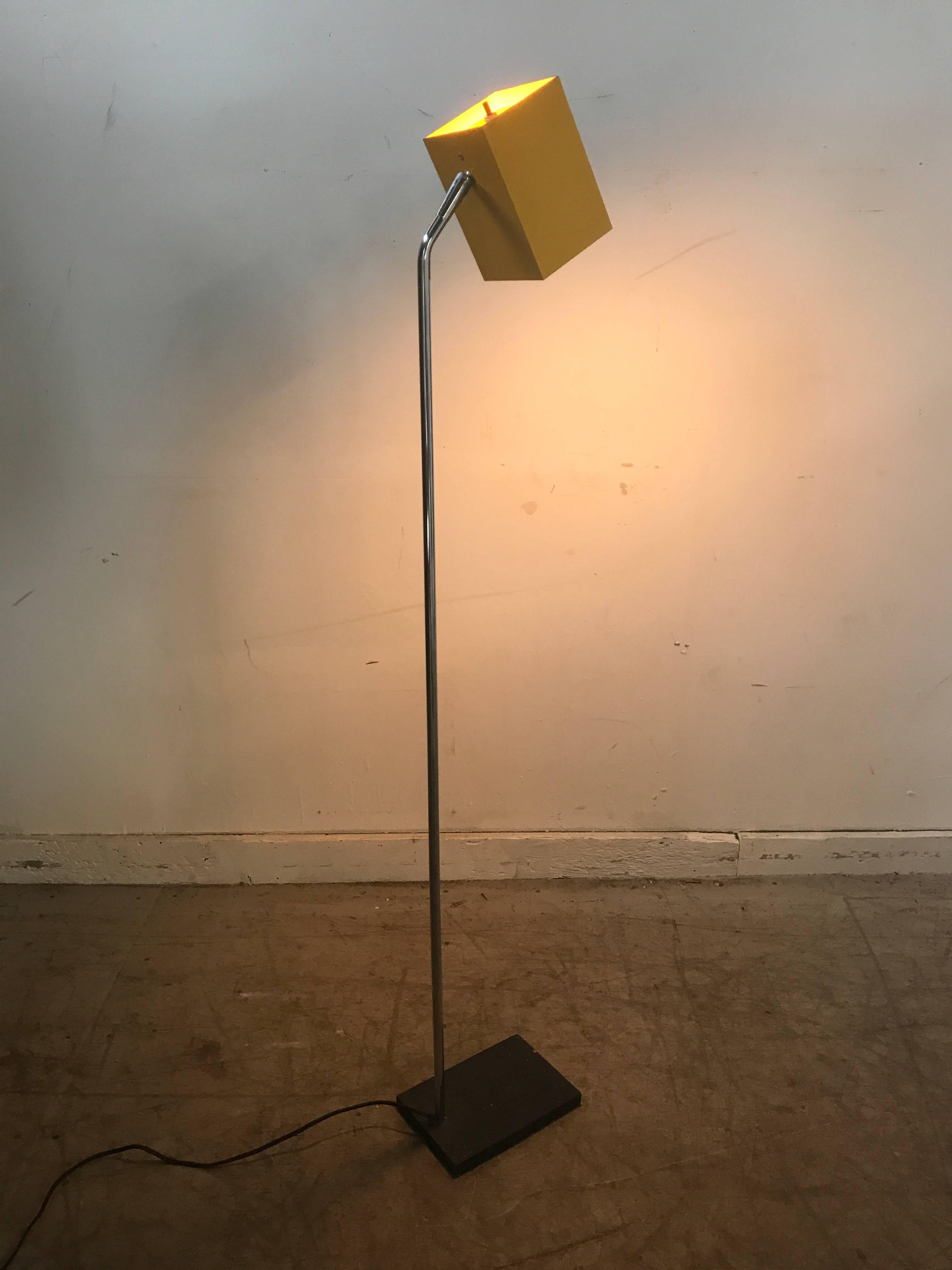 Classic Modernist Robert Sonneman for George Kovacs Floor Lamp In Good Condition In Buffalo, NY
