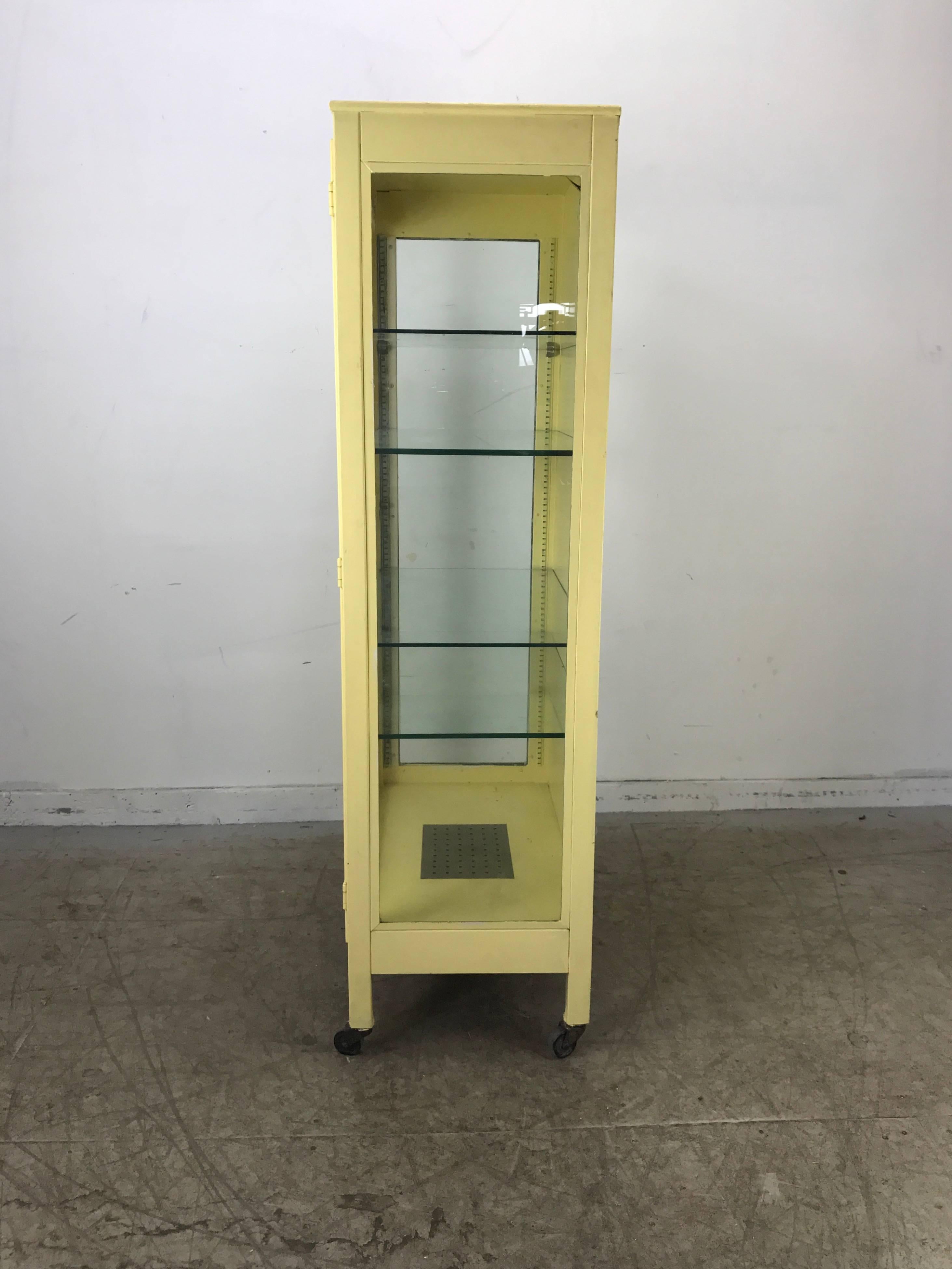 metal glass cabinet
