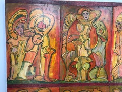 Monumentale peinture à l'huile moderniste à l'huile sur toile - Un collage d'Alexander Gore