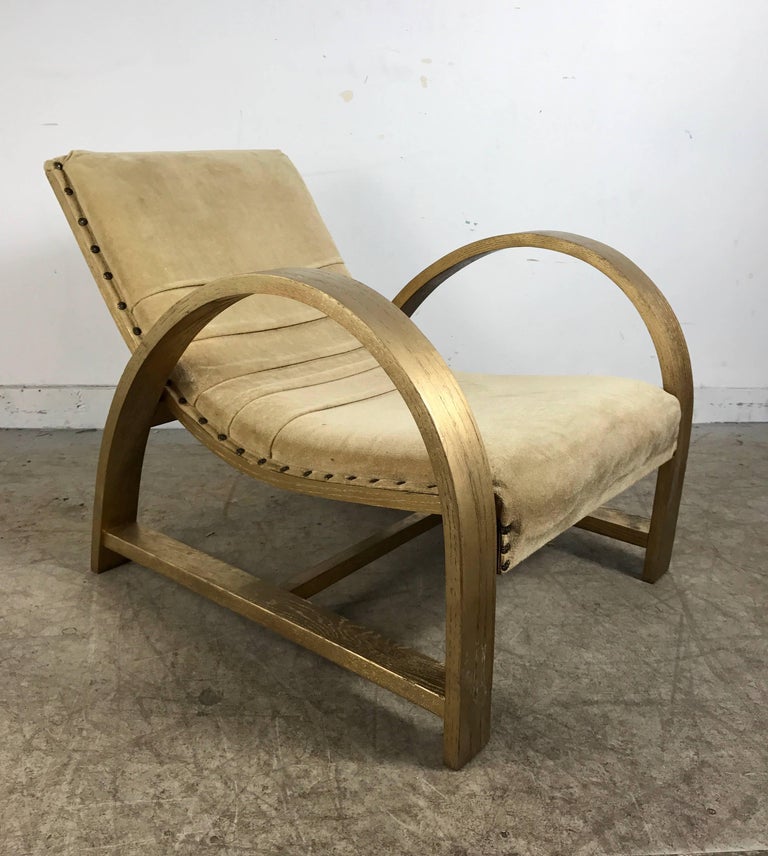 Art Deco Streamline Lounge Chair Designed by Gilbert Rohde for Heywood ...