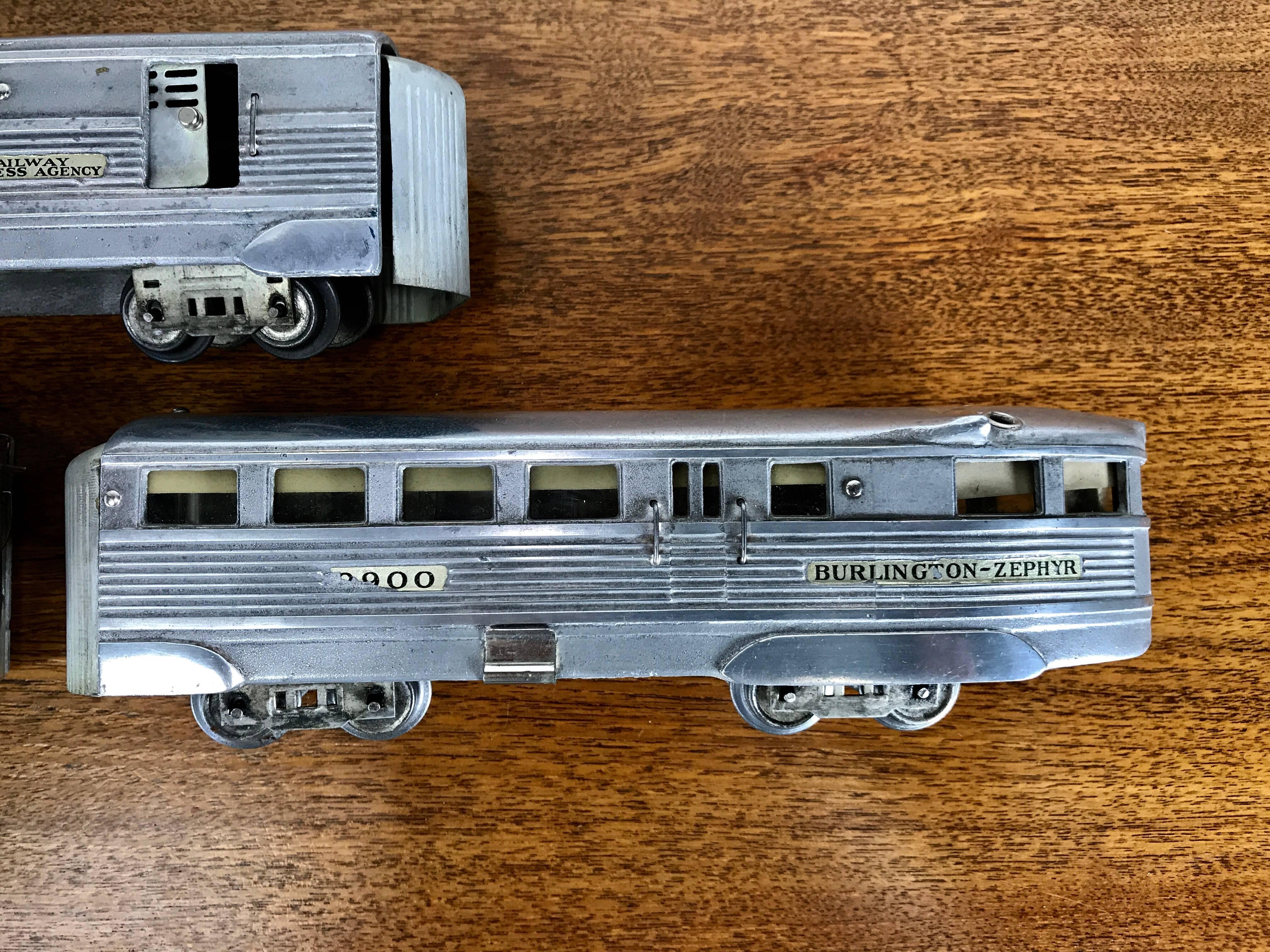 Art Deco, Streamline American Flyer Trains, Burlington Zephyr, 1930s 1