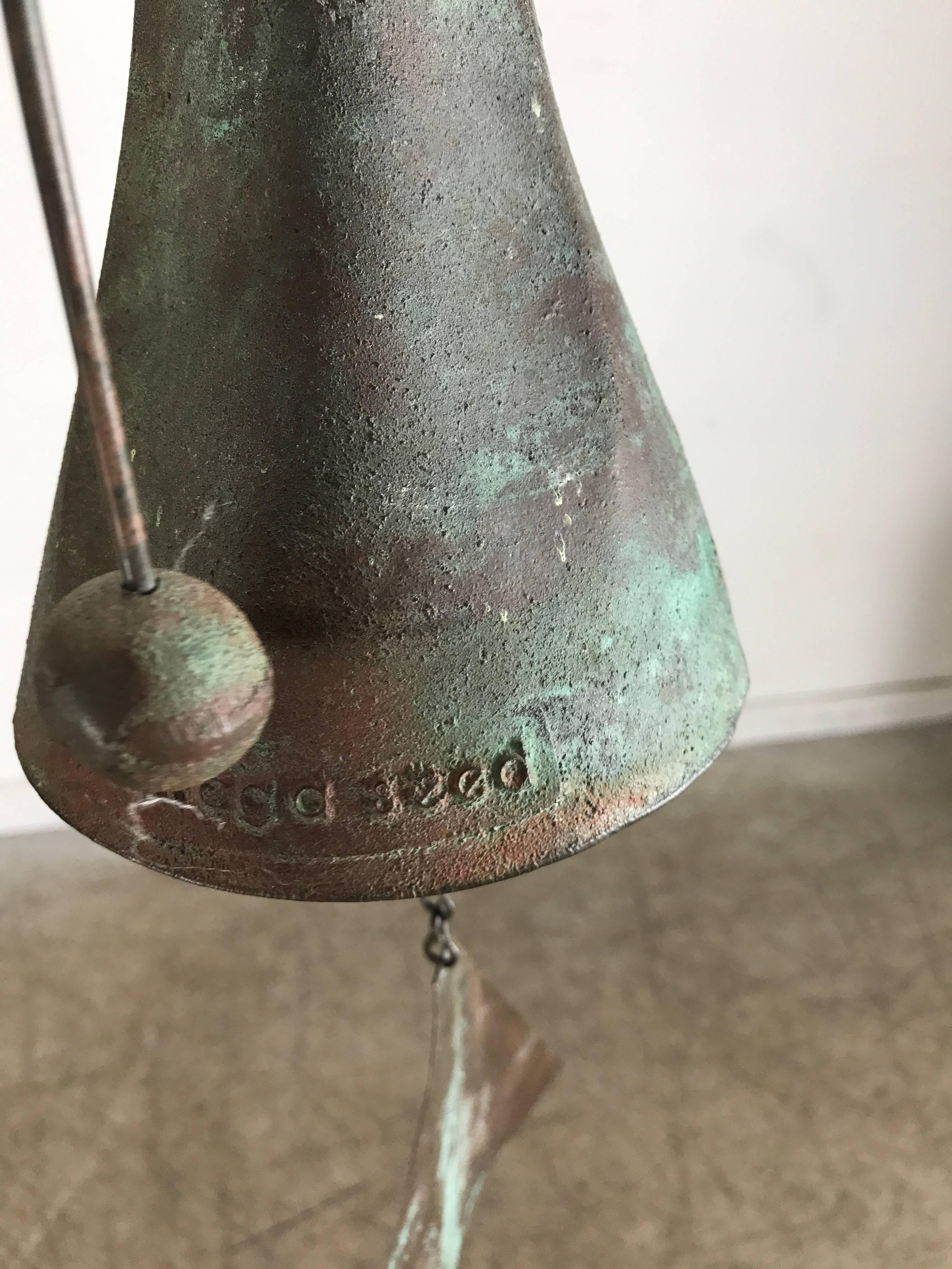 Cast Large Paolo Soleri Bronze Wind Bell Arcosanti