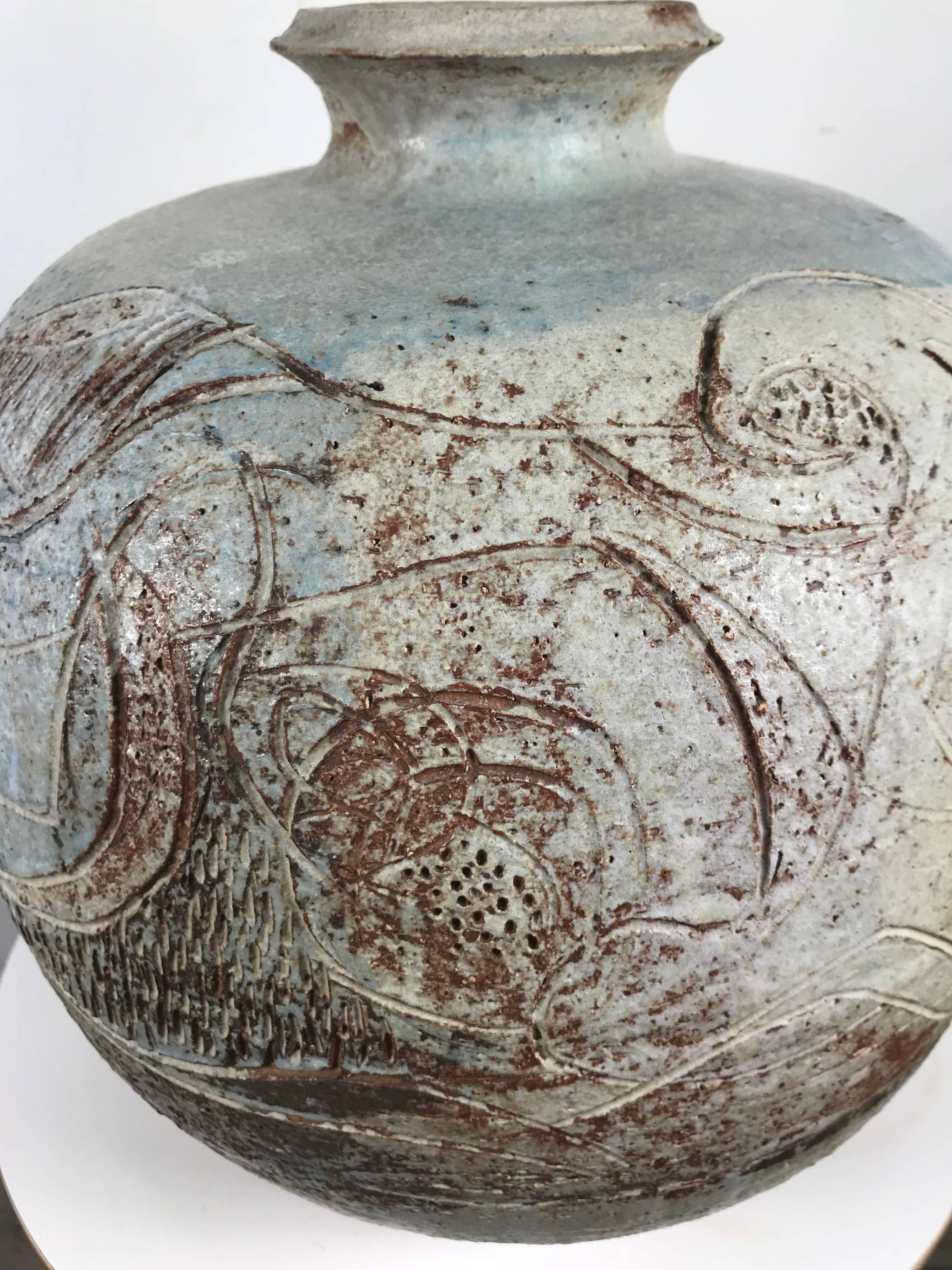Mid-Century Modern Monumental Ceramic Vase or Vessel by Frans Wildenhain