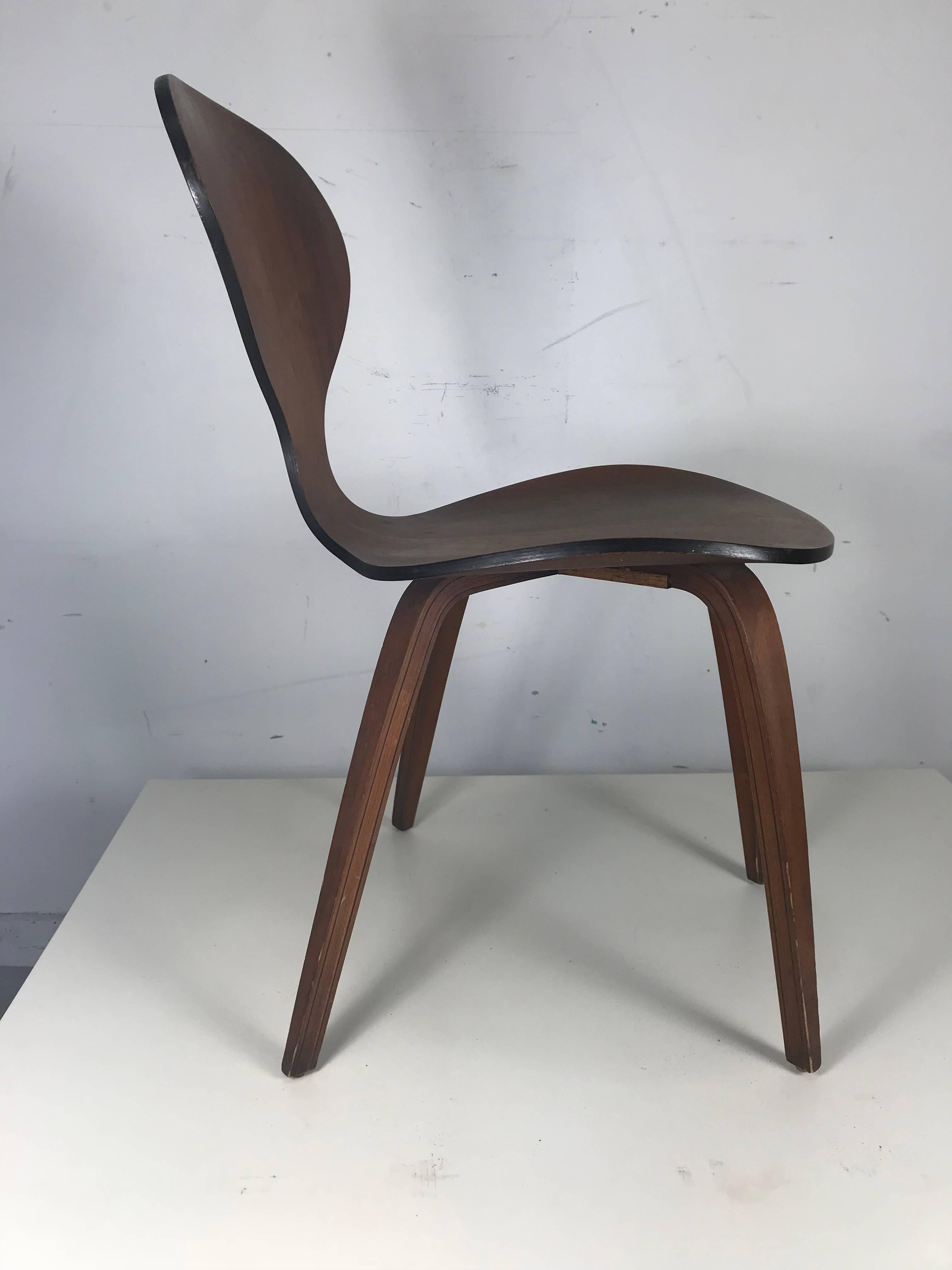 mid century plywood chair