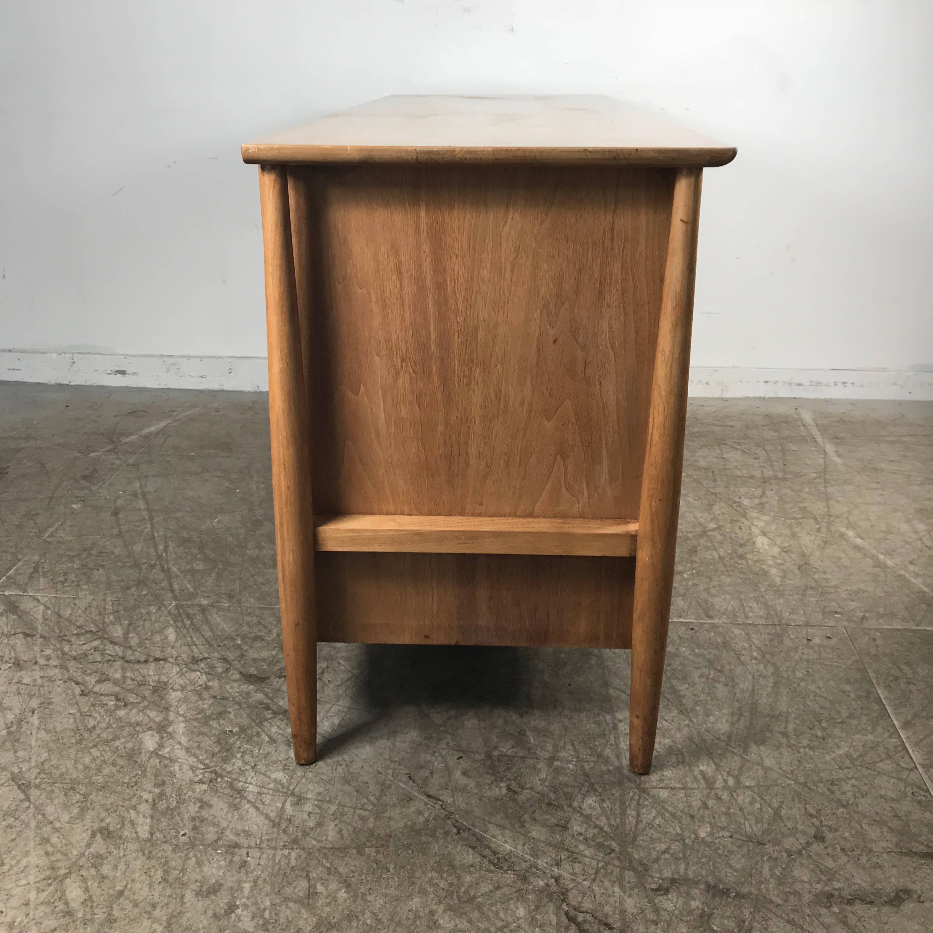 Mid-Century Modern Modernist Cerused Oak Eight-Drawer Dresser by Leopold Furniture