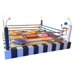 Sedia TAWARAYA "Boxing Ring" di Masanori Umed, Memphis Design, Giappone, 1983