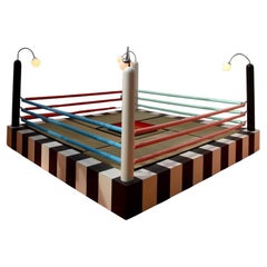 Sedia TAWARAYA "Boxing Ring" di Masanori Umed, Memphis Design, Giappone, 1983
