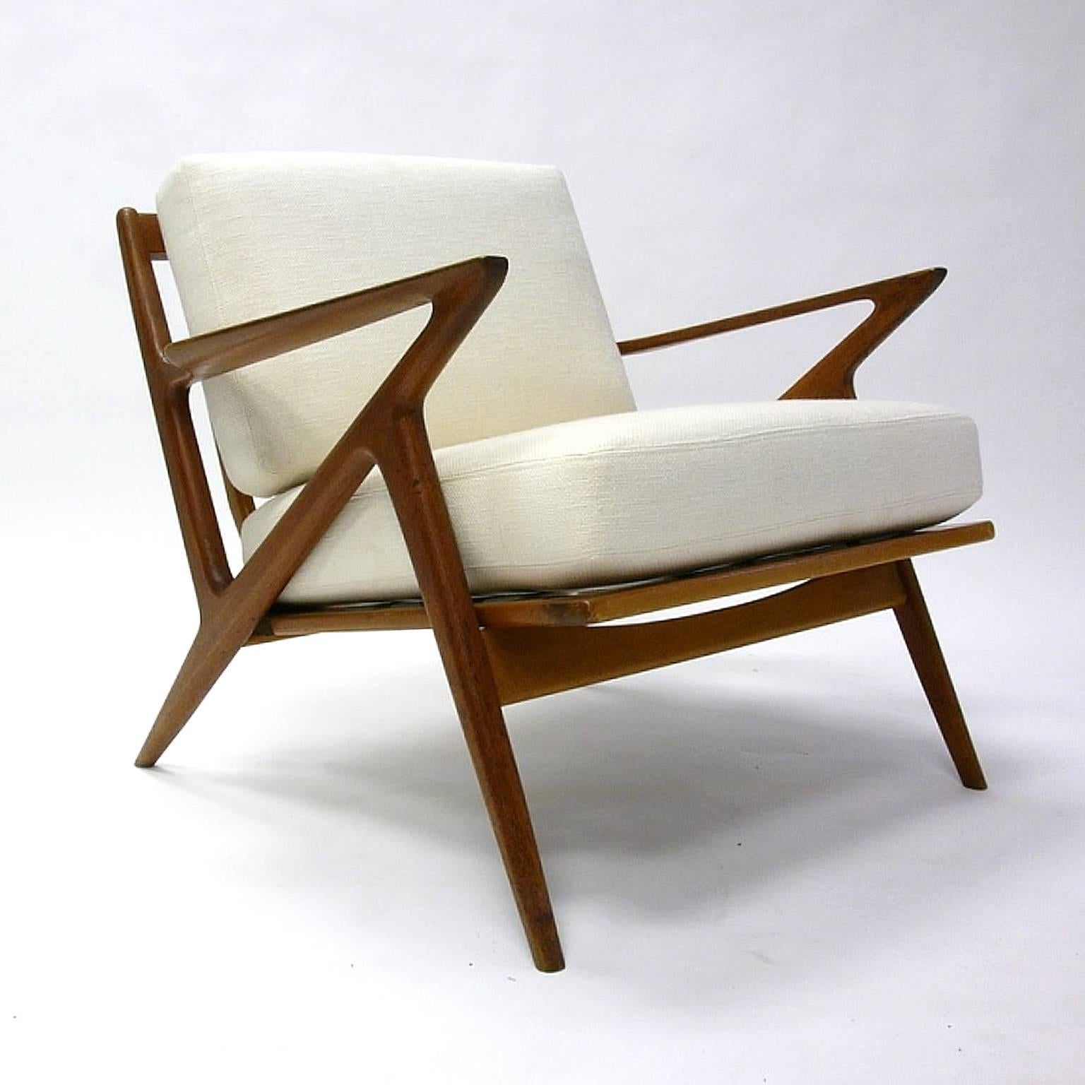 Mid-20th Century Poul Jensen for Selig ''Z'' Lounge Chair with New Upholstery