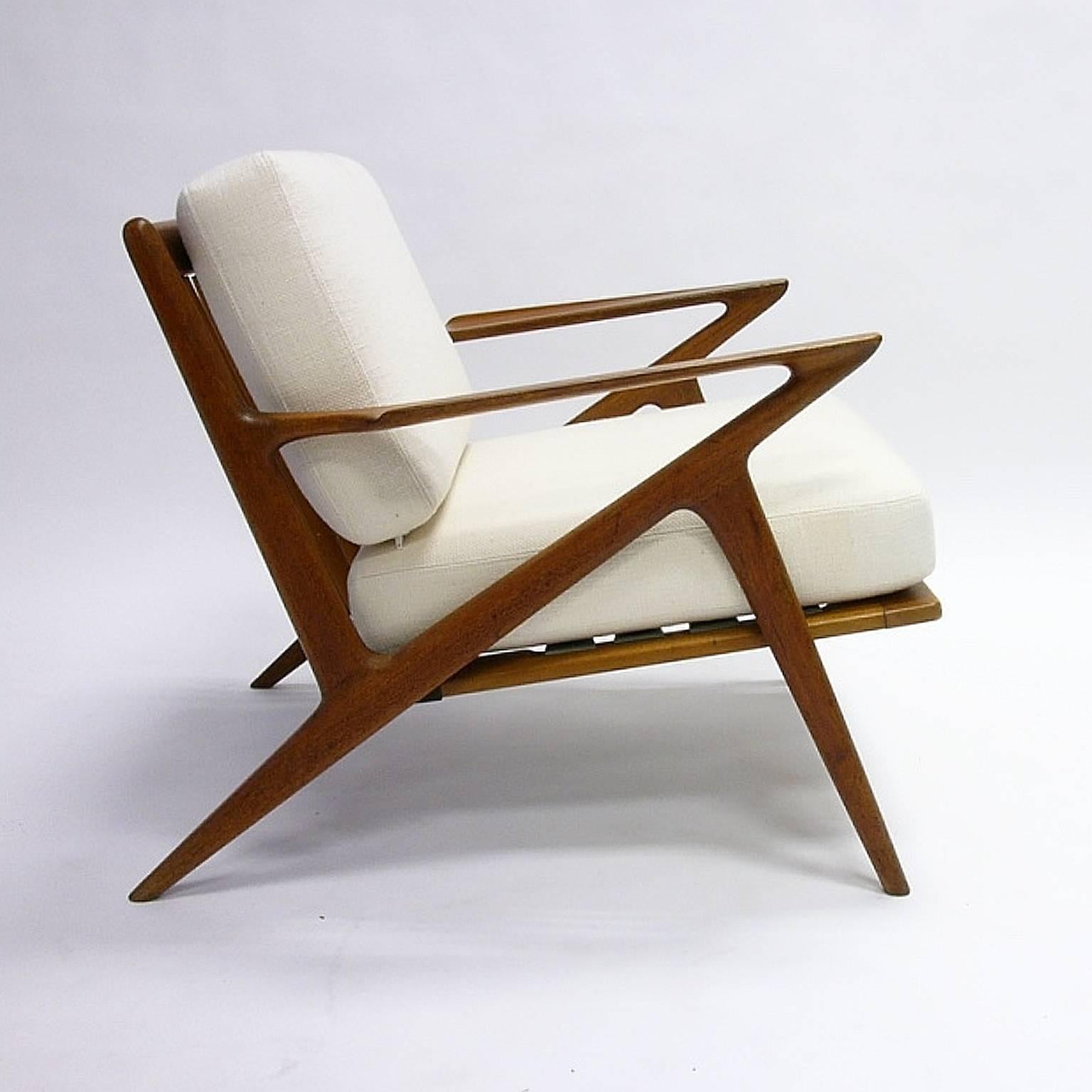 Scandinavian Modern Poul Jensen for Selig ''Z'' Lounge Chair with New Upholstery