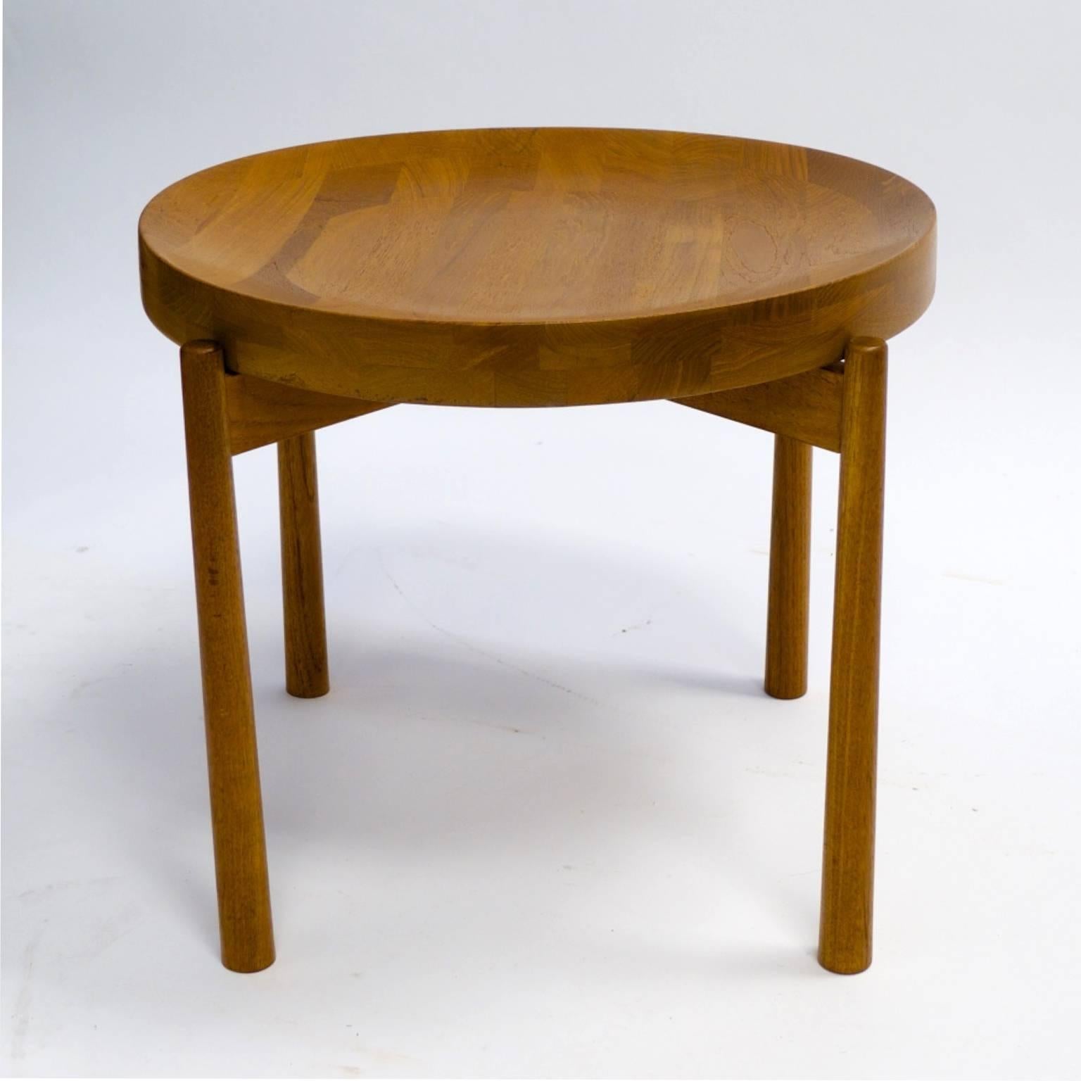 Mid-20th Century Pair of DUX Flip-Top Teak Tables in the manner of Jens Quistgaard