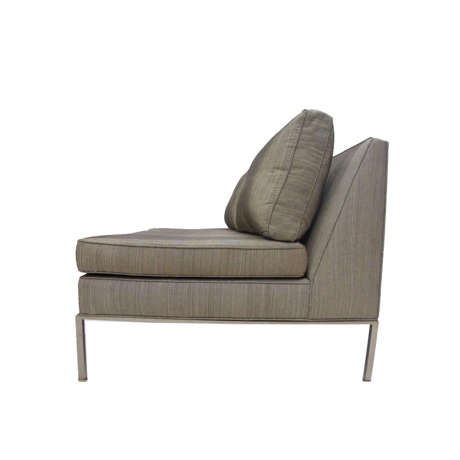 Harvey Probber two-seat settee with loose cushions.