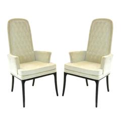 Stunning Pair of Original Tufted Erwin-Lambeth Armchairs