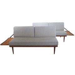 Vintage Two-Piece Convertible Sofa Daybed by Peter Hvidt & Olga Molgaard by France & Son