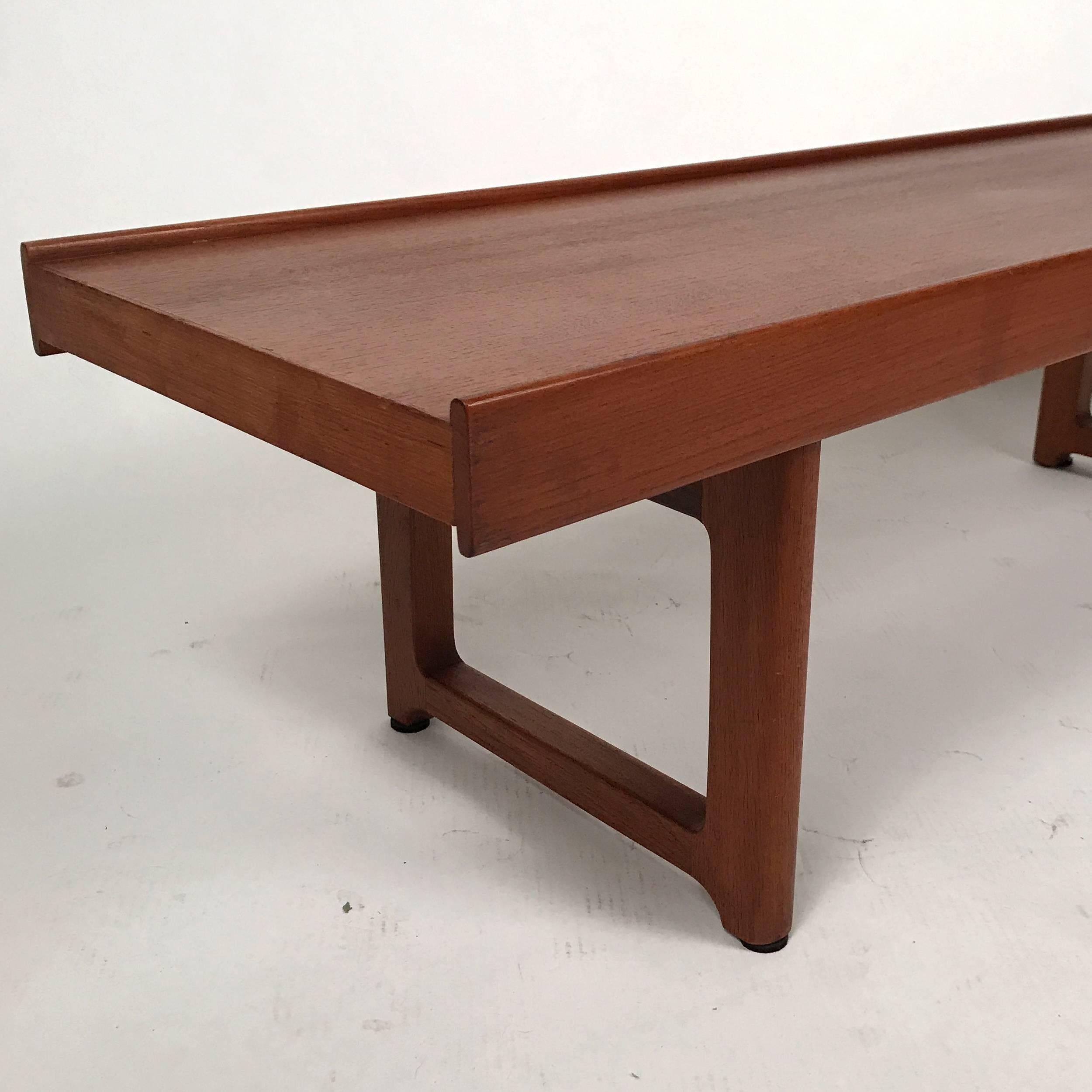 Norwegian Torbjørn Afdal for Bruksbo Sturdy Teak Bench or Table from Norway