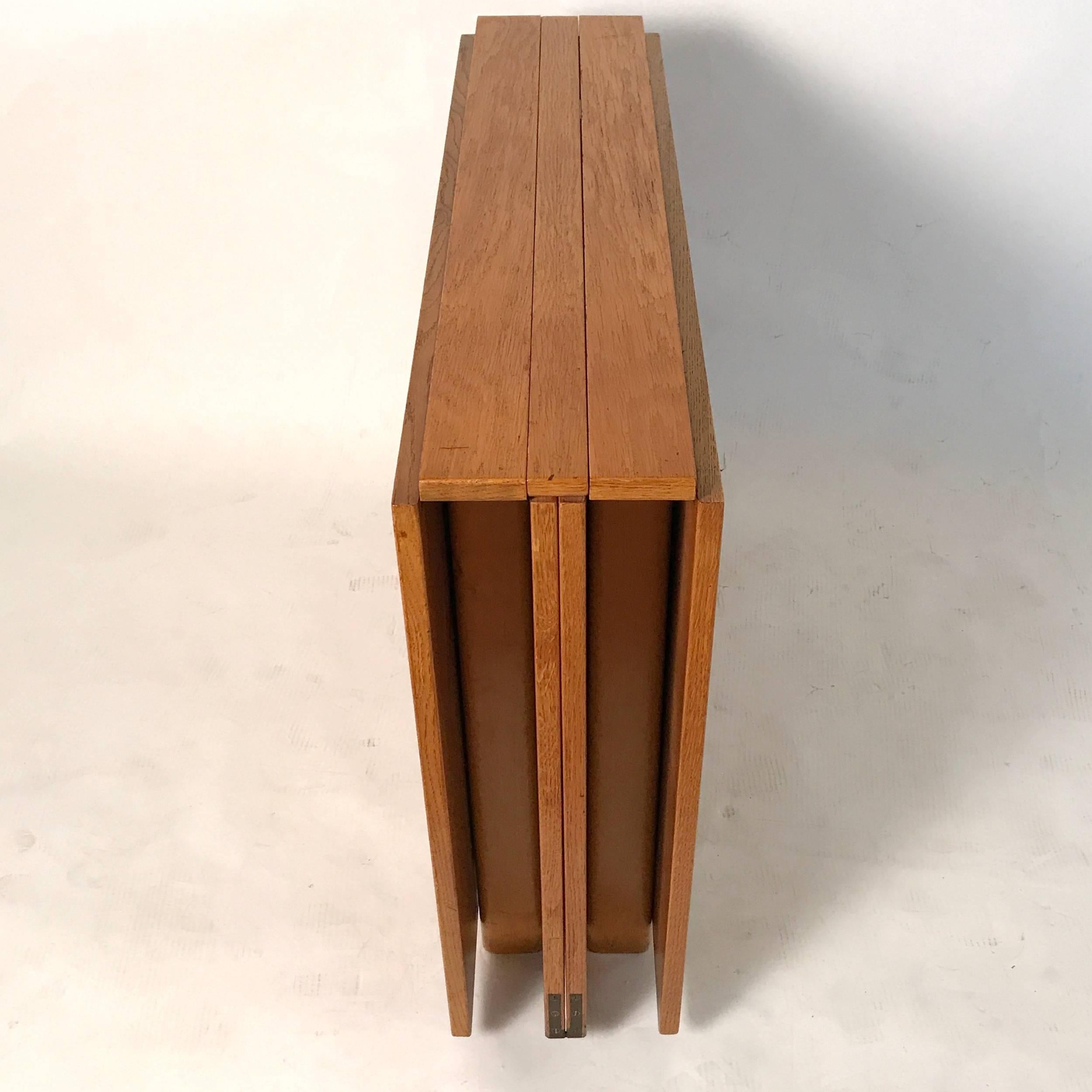 Rare Early Bruno Mathsson ''Maria Flap'' Dining Table in Oak In Good Condition In Hudson, NY