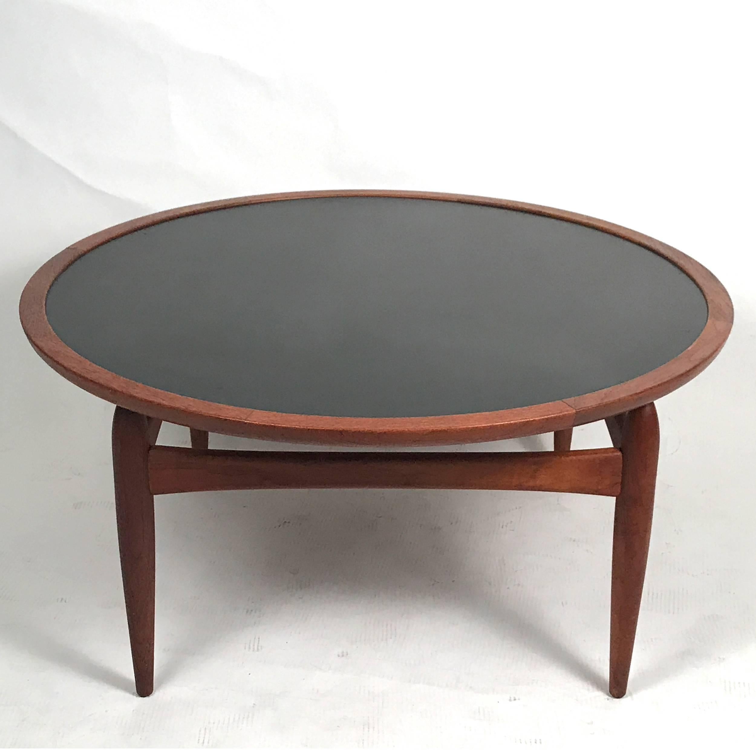 Danish Flip-Top Reversible Table in Teak by Kurt Østervig for Jason Møbler In Good Condition In Hudson, NY