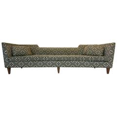 Rare Curved Dunbar Sofa with Cut-Out Back Detail