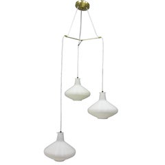 Captivating Heifetz Rotoflex Triple Hanging Chandelier or Lighting Fixture