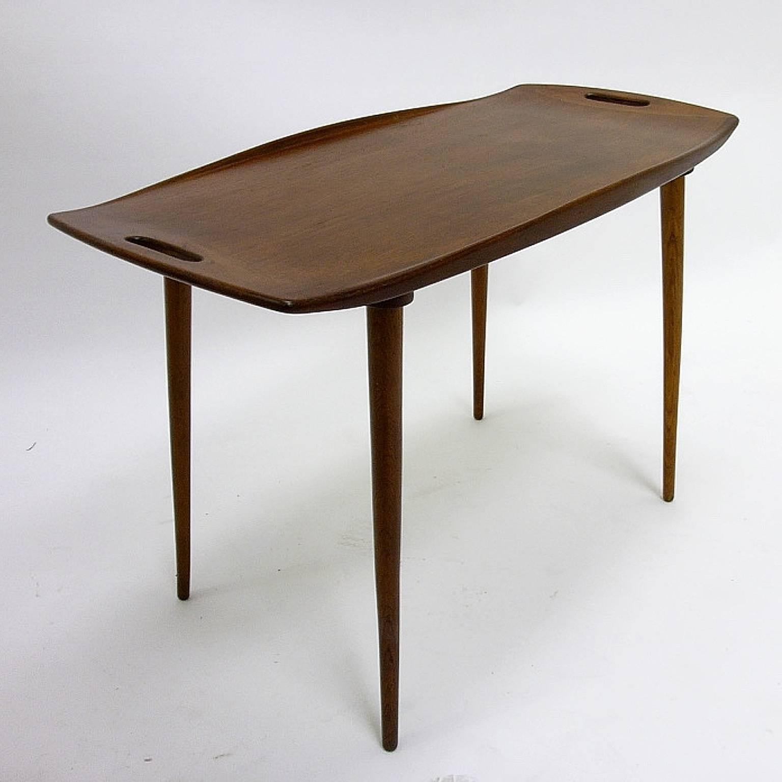 Mid-20th Century Set of Three Jens Quistgaard Danish Teak Nesting Tables or Stands