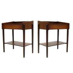 Pair of Borge Mogensen Teak Nightstands or Bedside Tables with Single Drawer