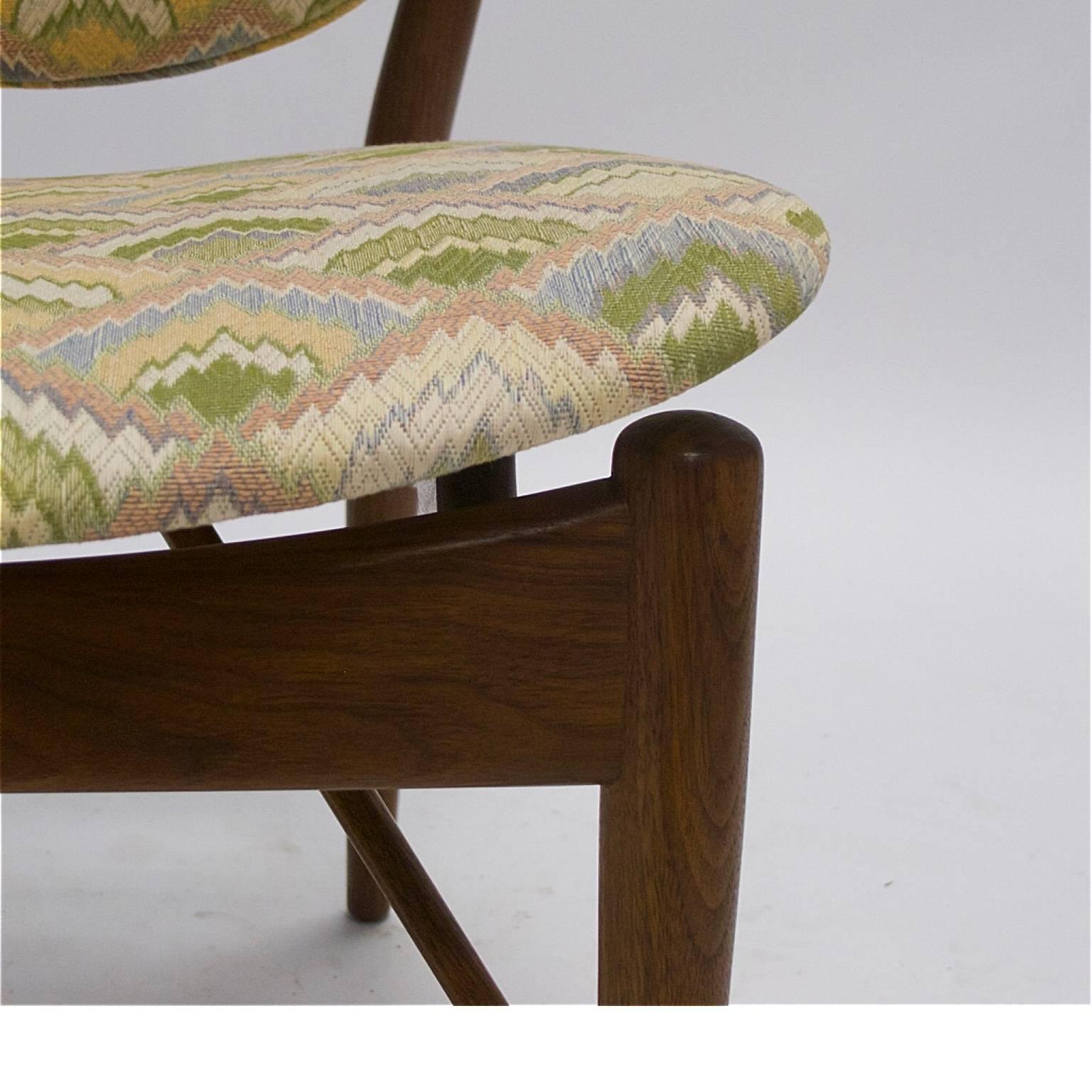 Pair of Finn Juhl NV-51 for Baker Furniture Occasional, Desk or Dining Chairs In Excellent Condition In Hudson, NY