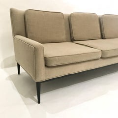 Sleek Midcentury Modern Paul McCobb Sculptural Sofa Model 1307 for Directional