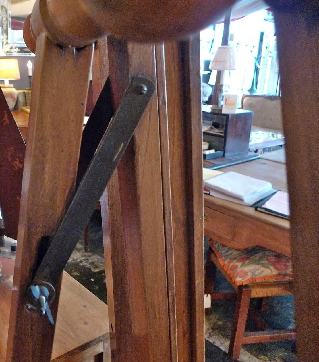 19th Century French xix Wooden Easel