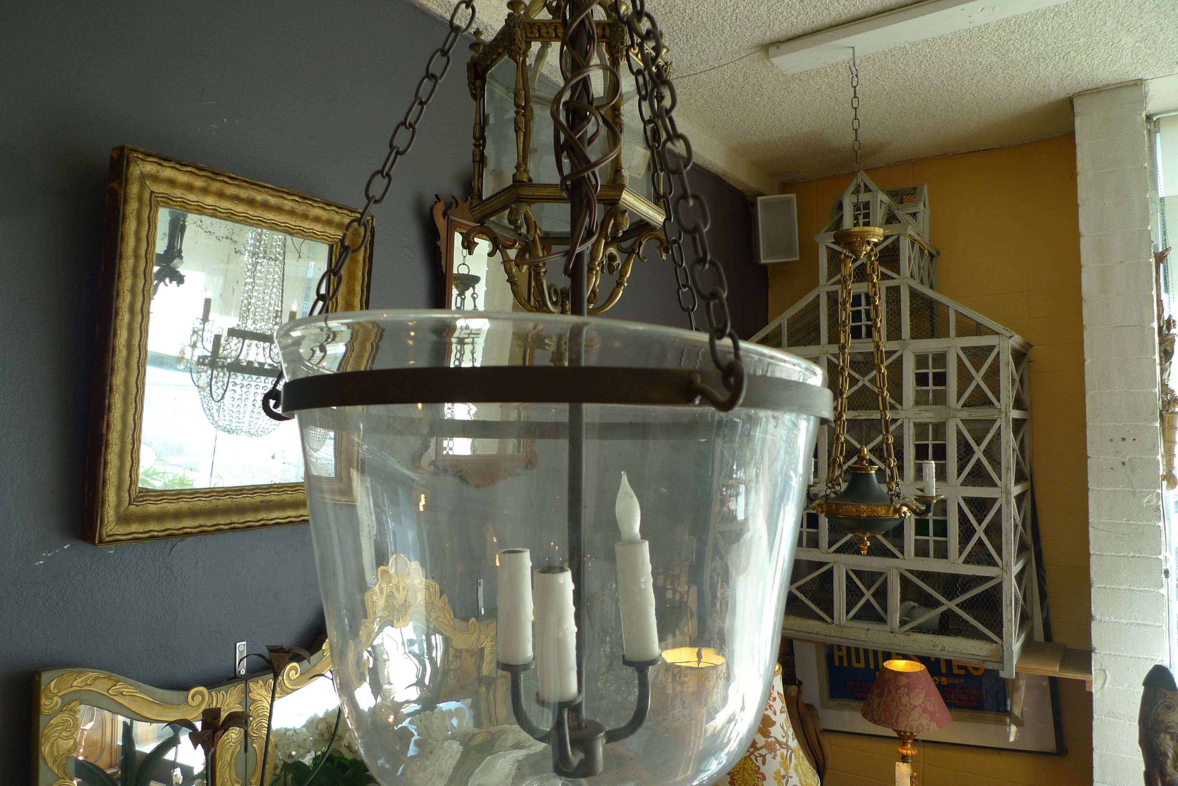 French 19th Century Frosted “Bell Jar