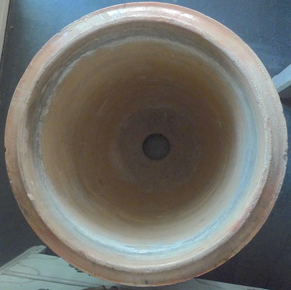 French XIX Anduze terracotta urn.
