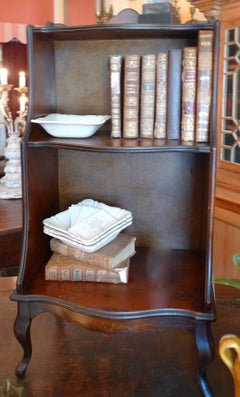 French 19th Century Small Stained Walnut Two Shelf Book Case