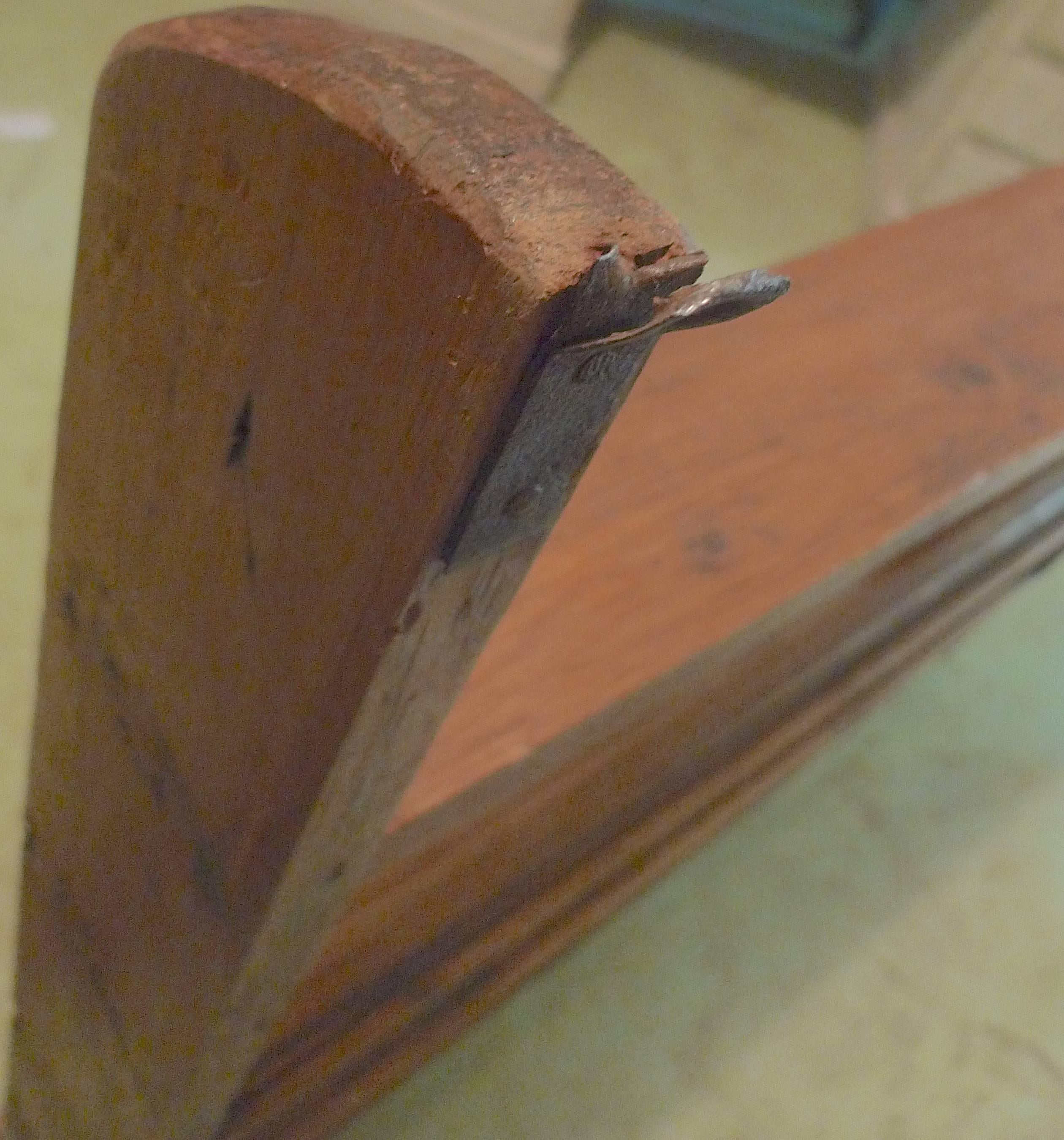 Walnut French 19th Century Wood Wall Plate Rack with Three Shelves