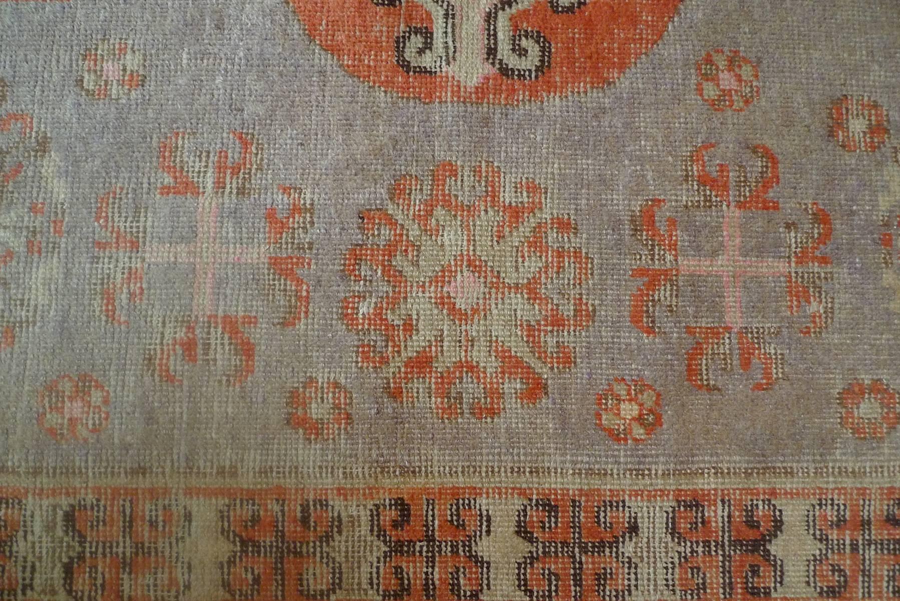 Woven Rug with Coloured Pattern 2