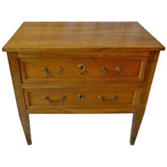 French 19th Century Louis XVI Style Fruitwood Commode