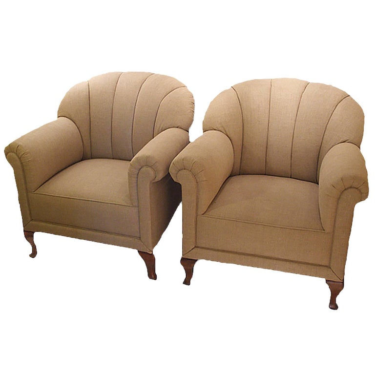 antique french louis xv style gilded club chair in white belgian