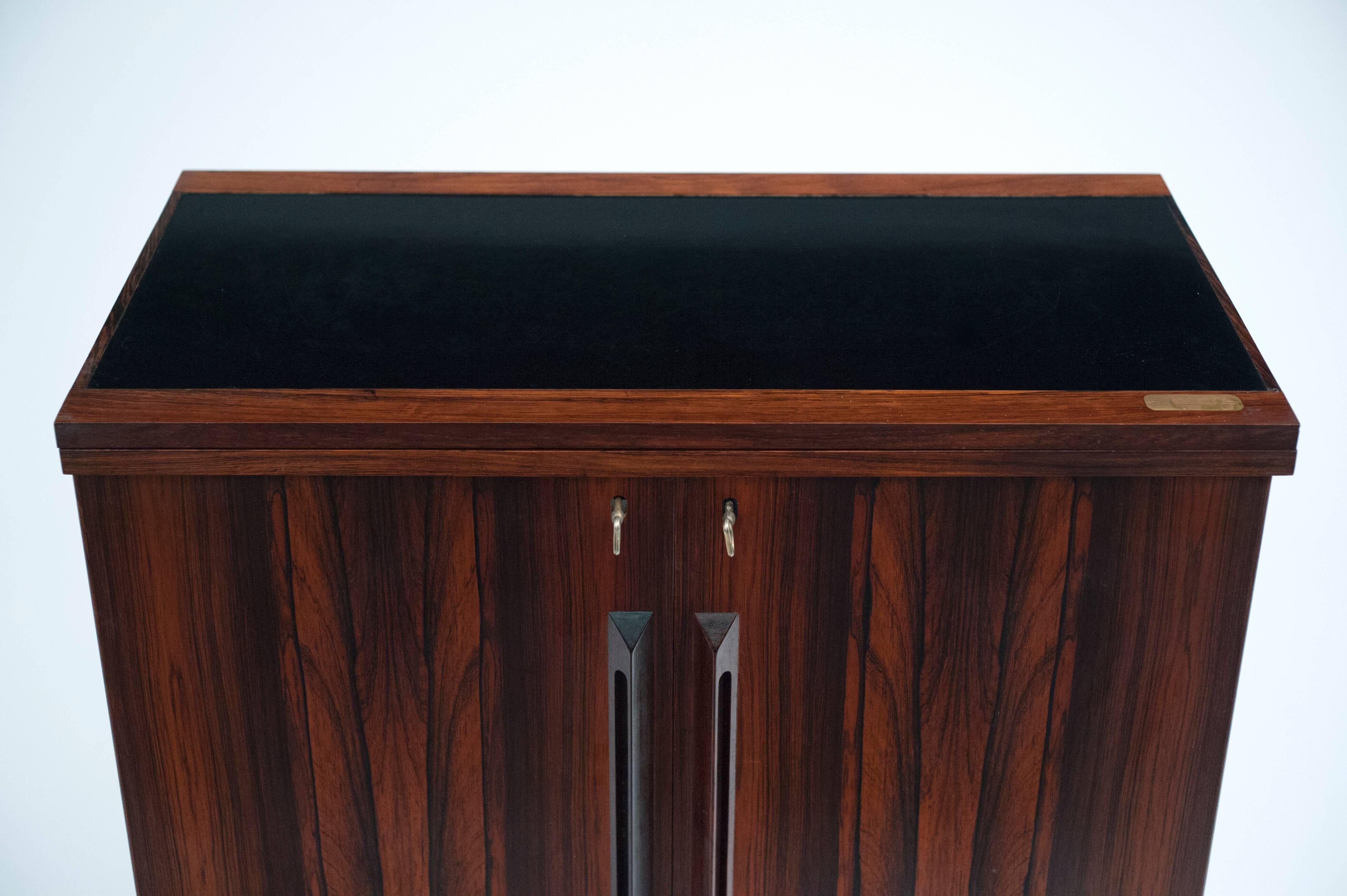 Rosewood Bar Cabinet by Torbjorn Afdal for Bruksbo of Norway 1
