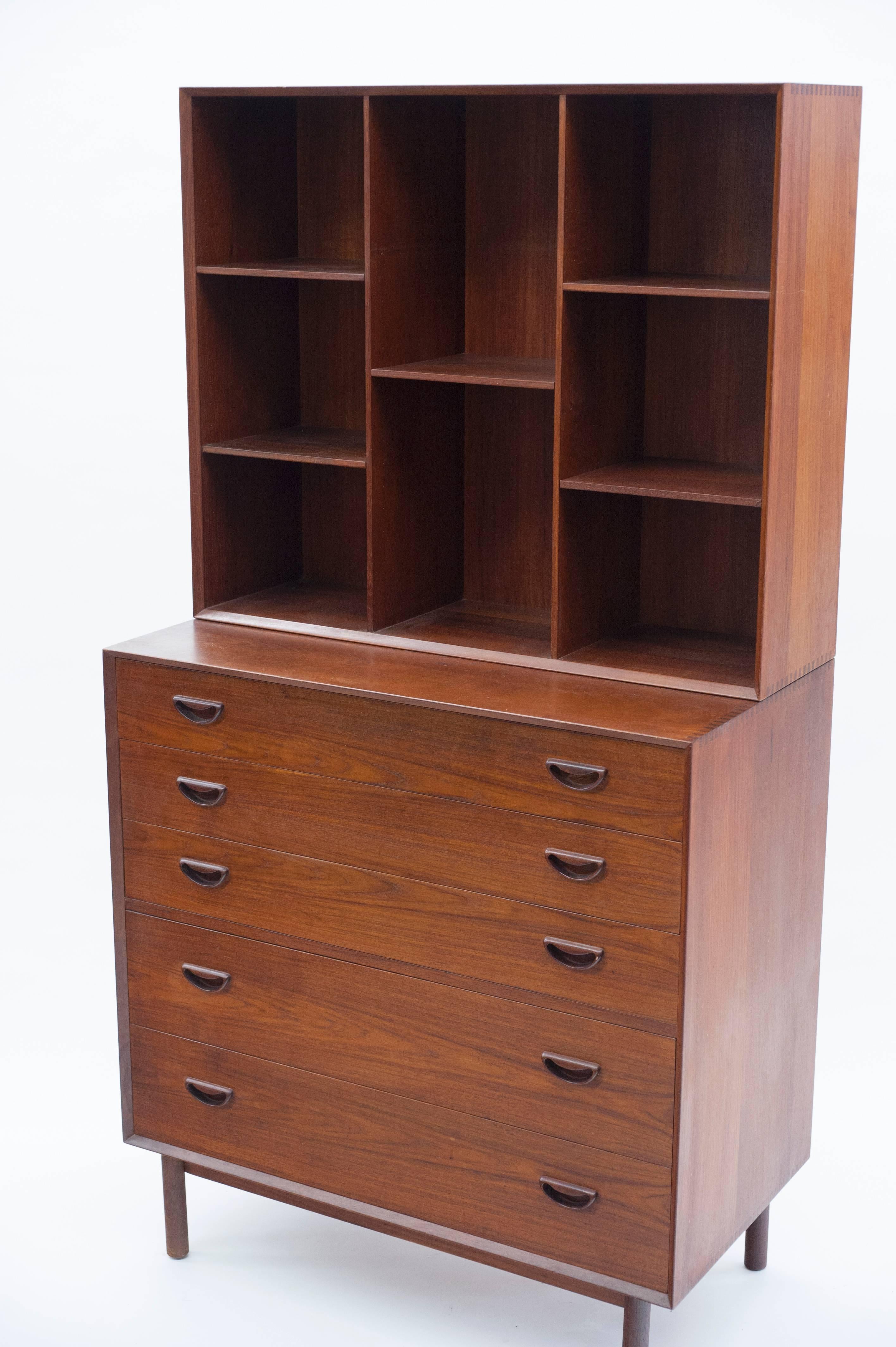Mid-20th Century Chest of Drawers and Bookcase by Peter Hvidt & Orla Mølgaard-Nielsen
