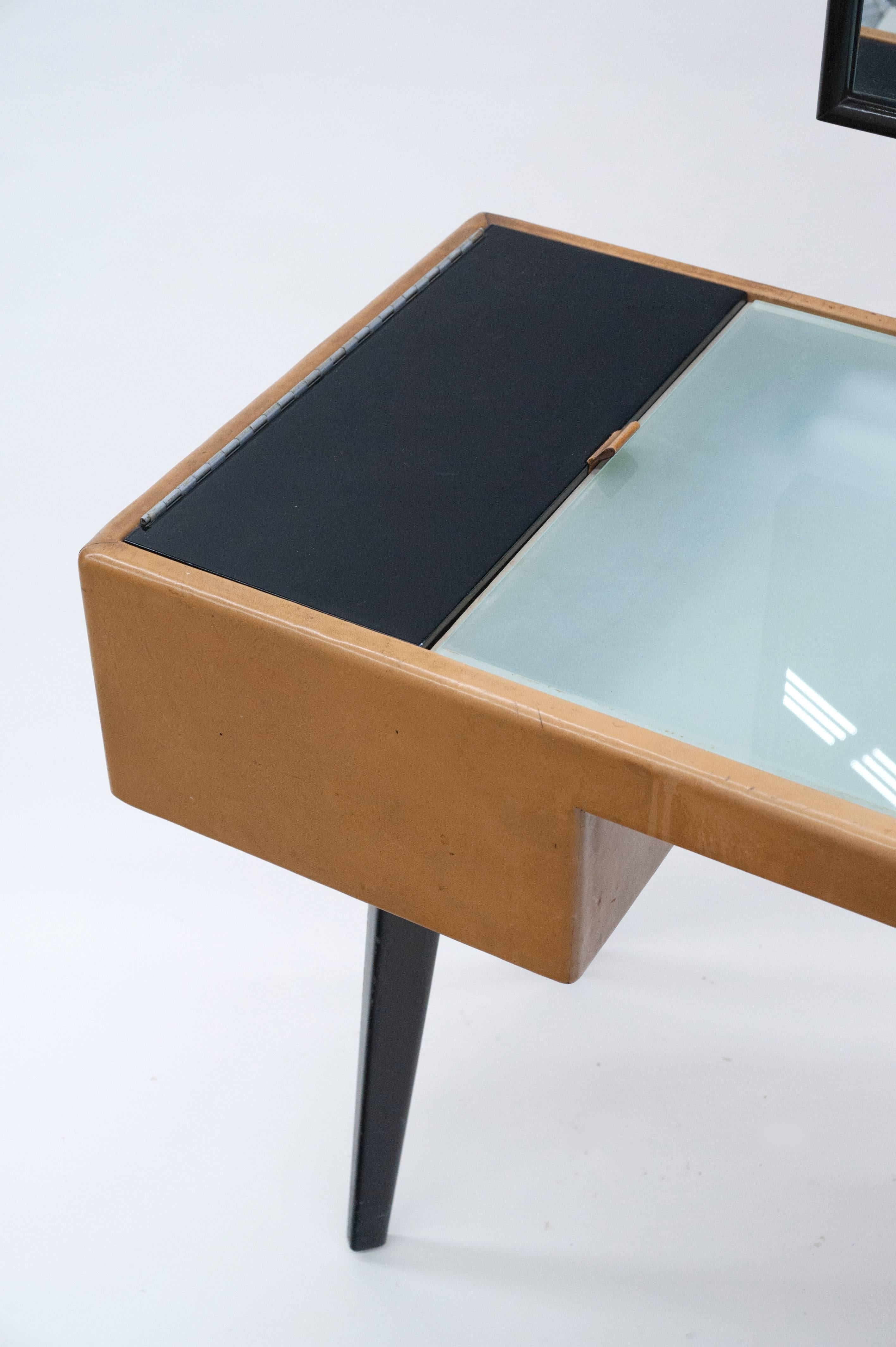 Mid-20th Century Rare George Nelson Illuminated Vanity Model 4660 with Mirror for Herman Miller