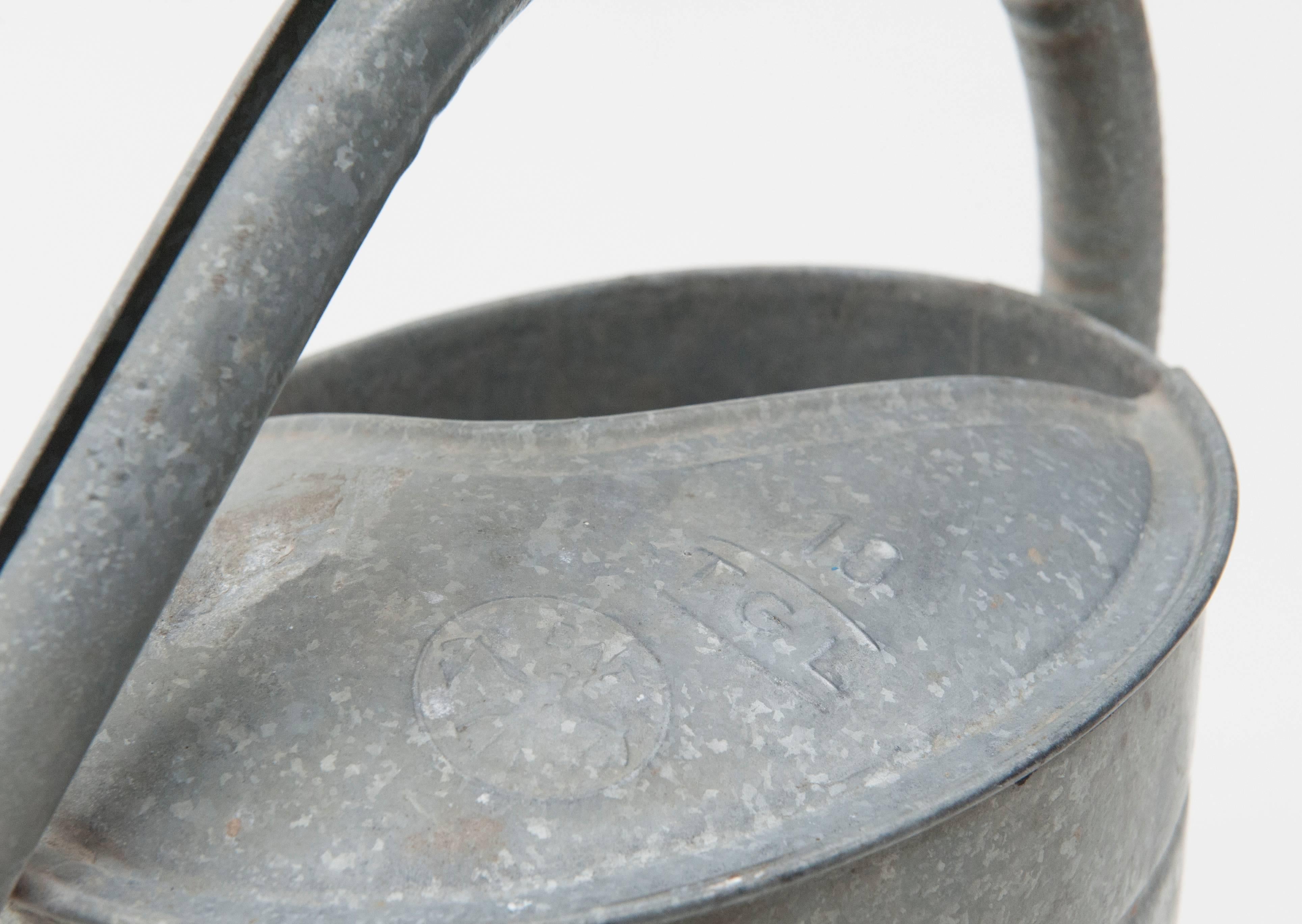 vintage galvanized watering can