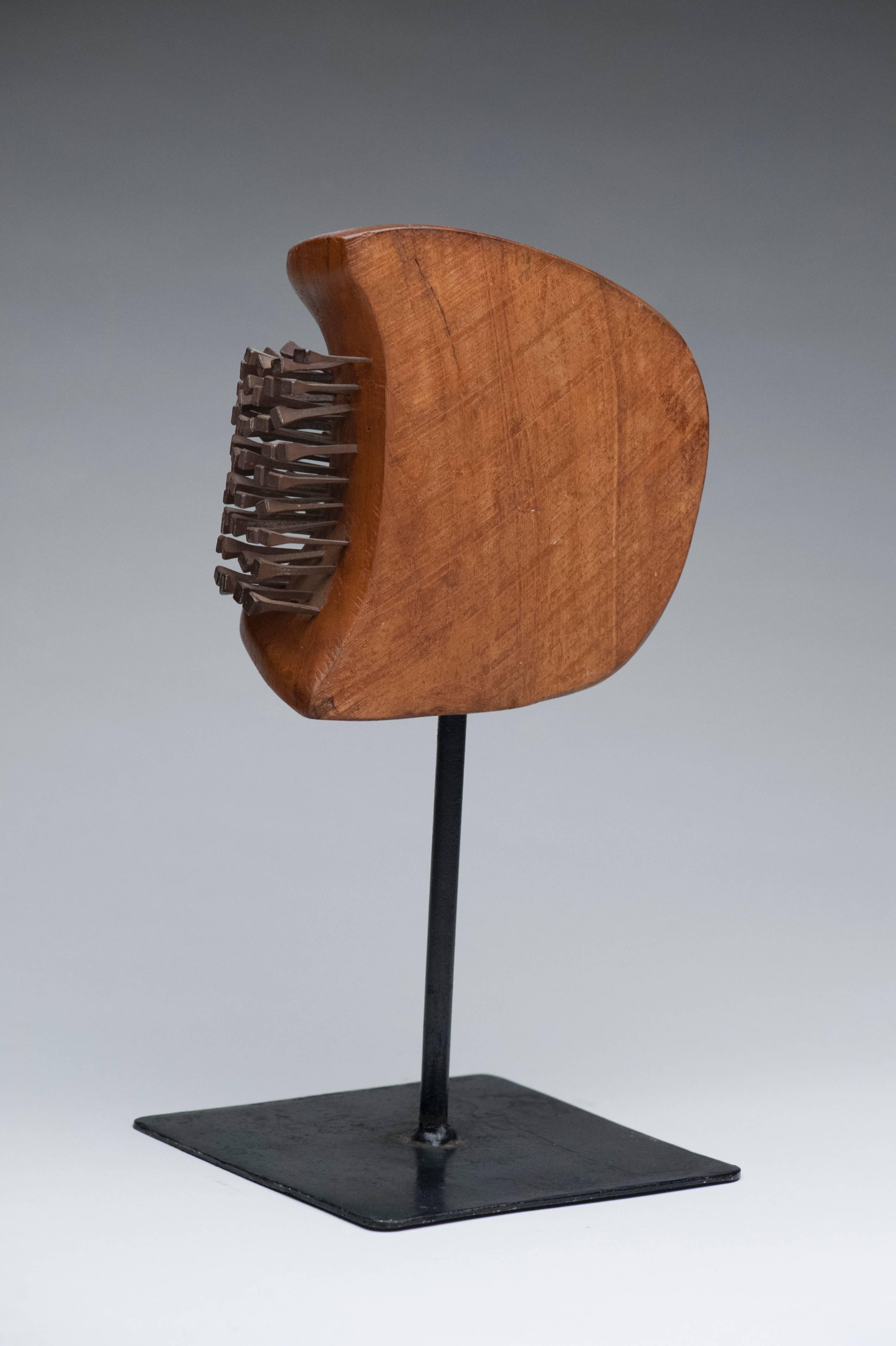 Wood and Nail Modern Abstract Sculpture In Excellent Condition In Washington, DC