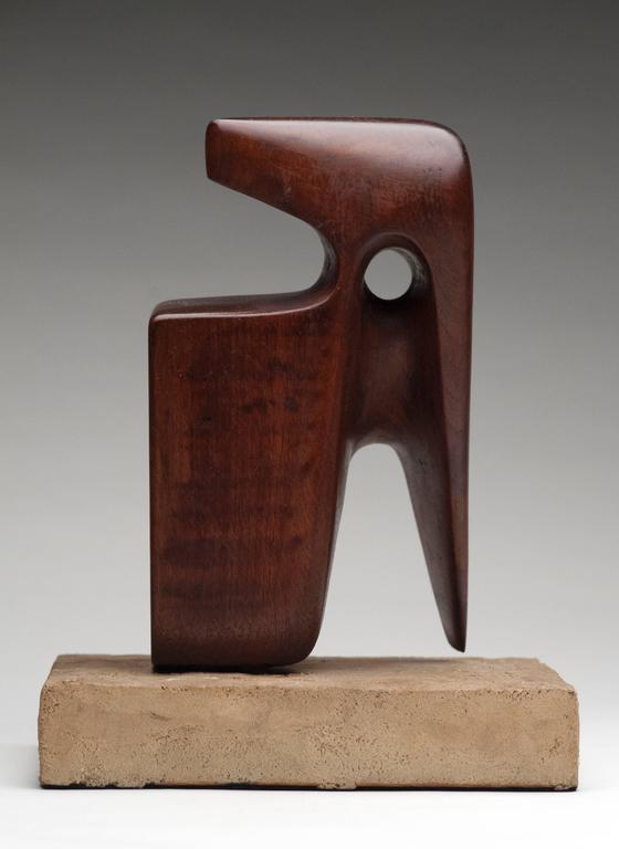 Modern Abstract Wood Sculpture, Signed at 1stDibs modern wood