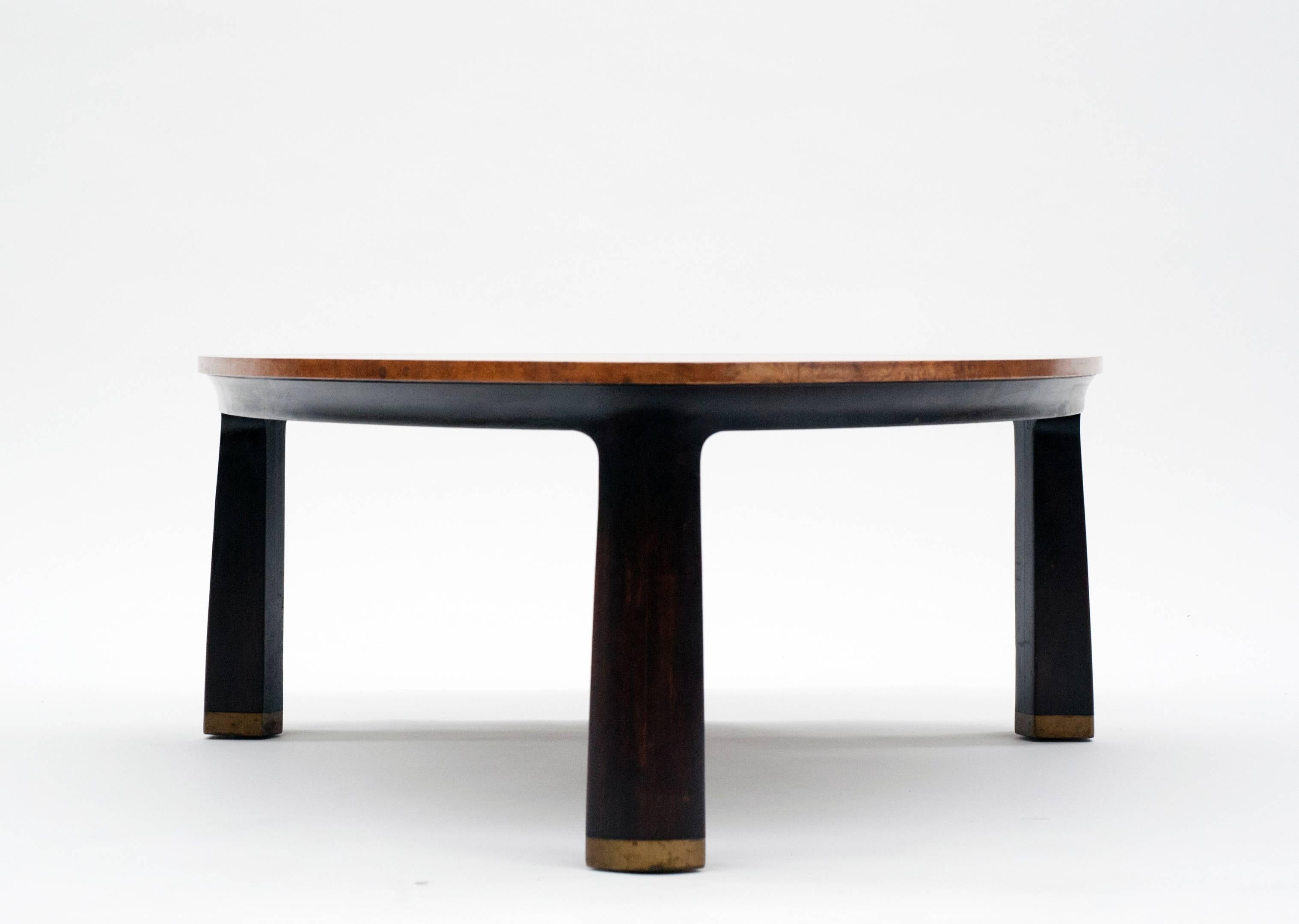 Mid-Century Modern Edward Wormley for Dunbar Burl Elm Coffee Table