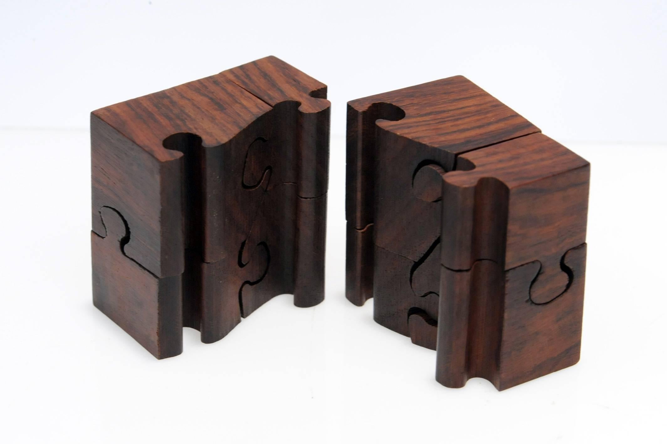 Scandinavian Modern Danish Rosewood 3-D Puzzle Cube by Lis og Kjell Drewsen